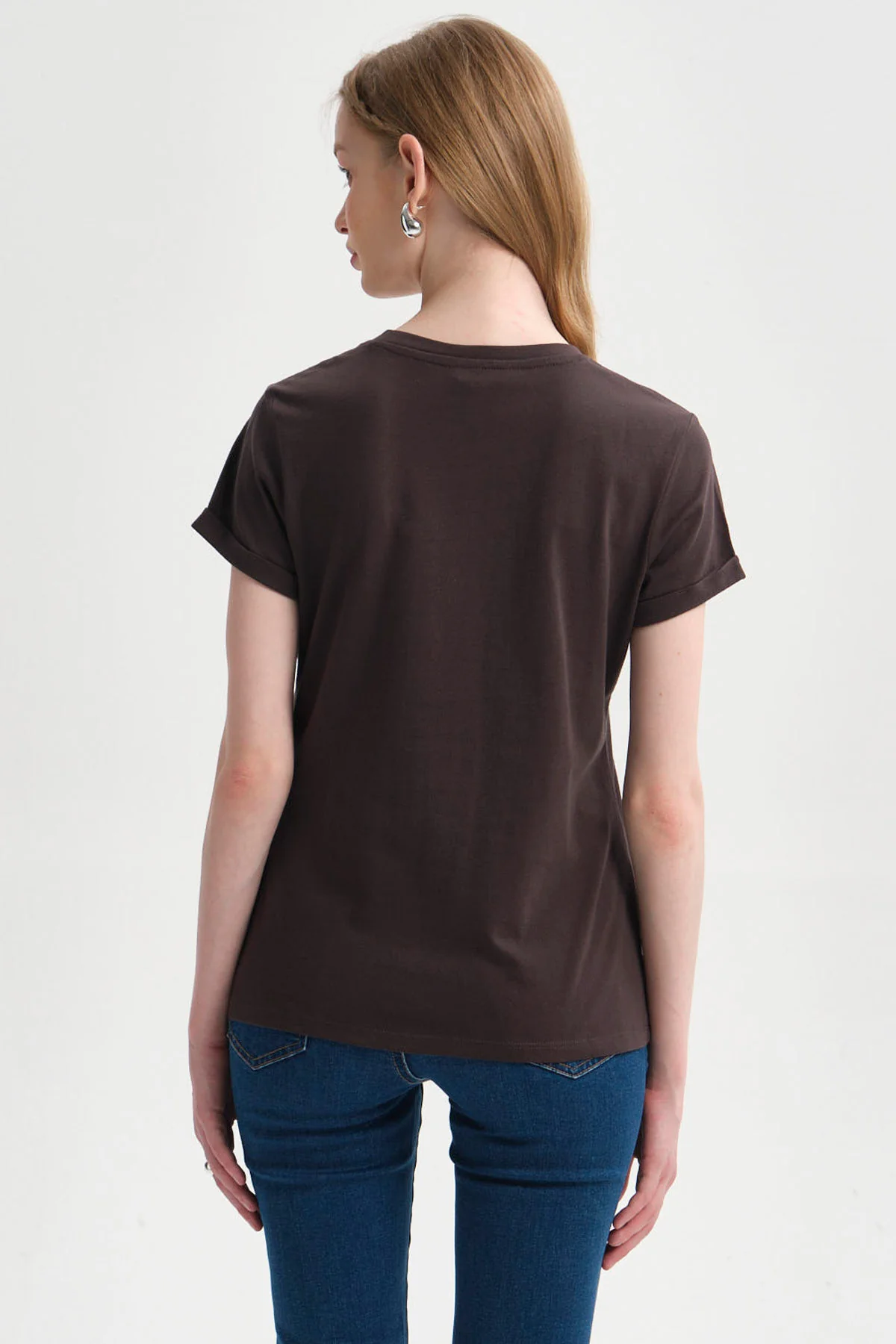 Polera Mujer Gráfica Roll Up Gris Marengo - Image 3