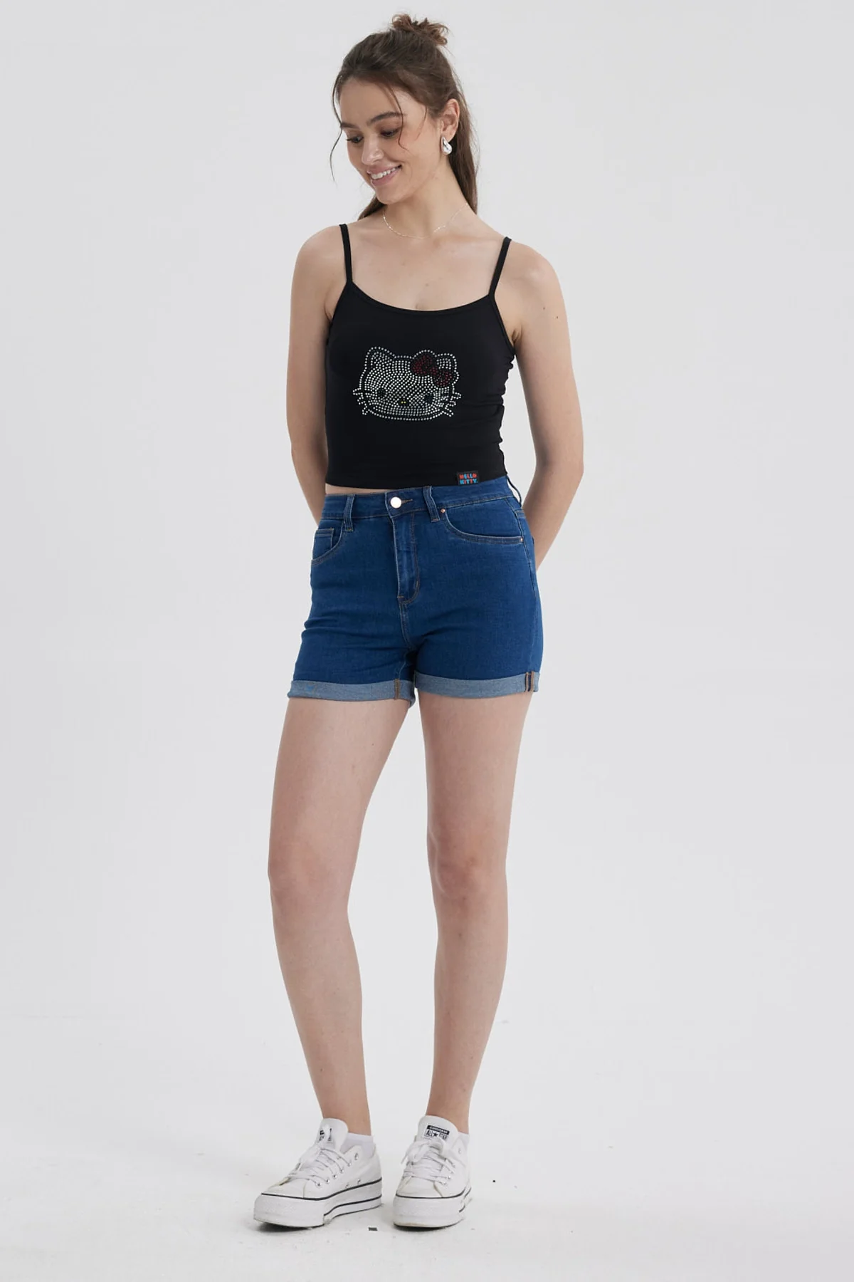 Polera Mujer Hello Kitty Negro - Image 4
