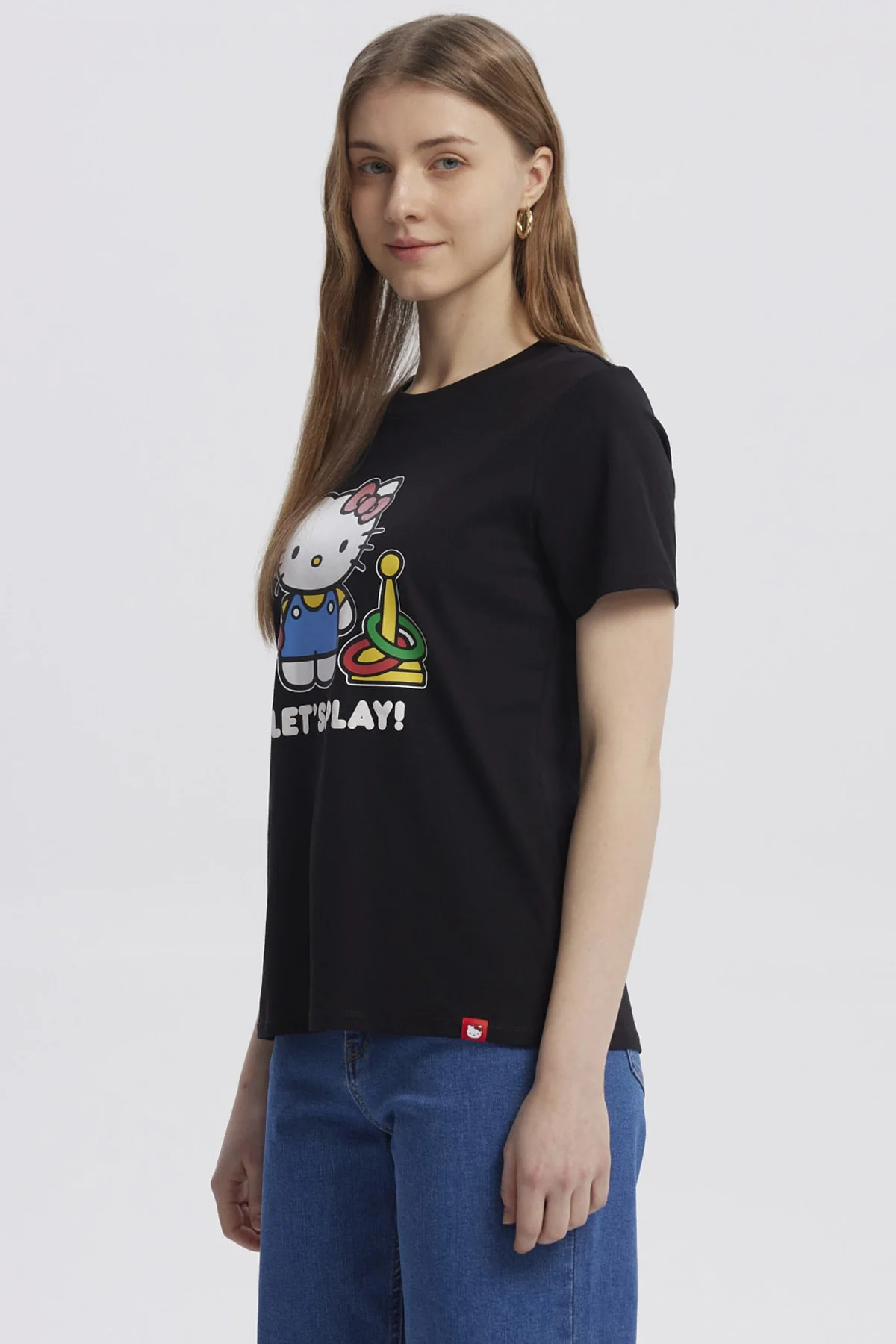 Polera Mujer Hello Kitty Negro - Image 2