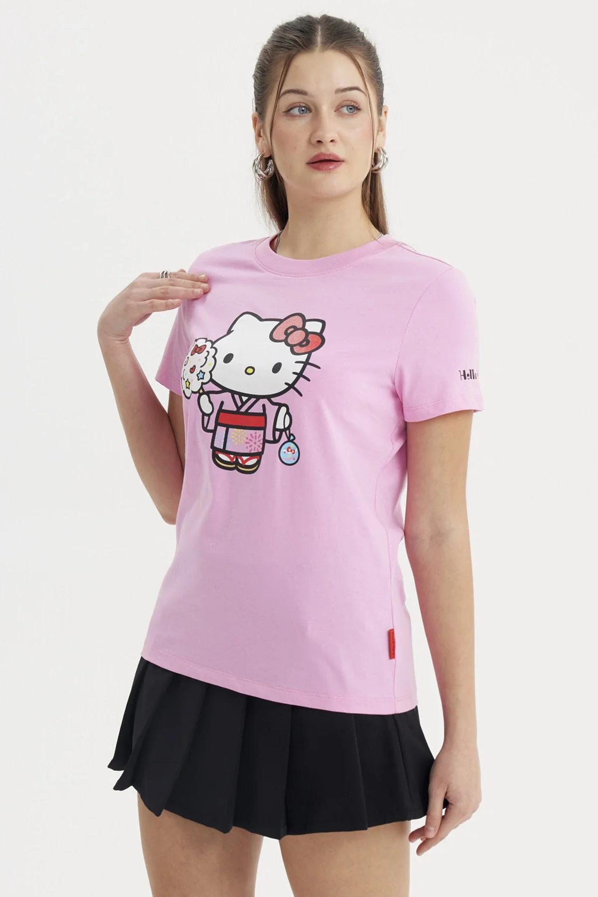 Polera Mujer Hello Kitty Rosado - Image 2