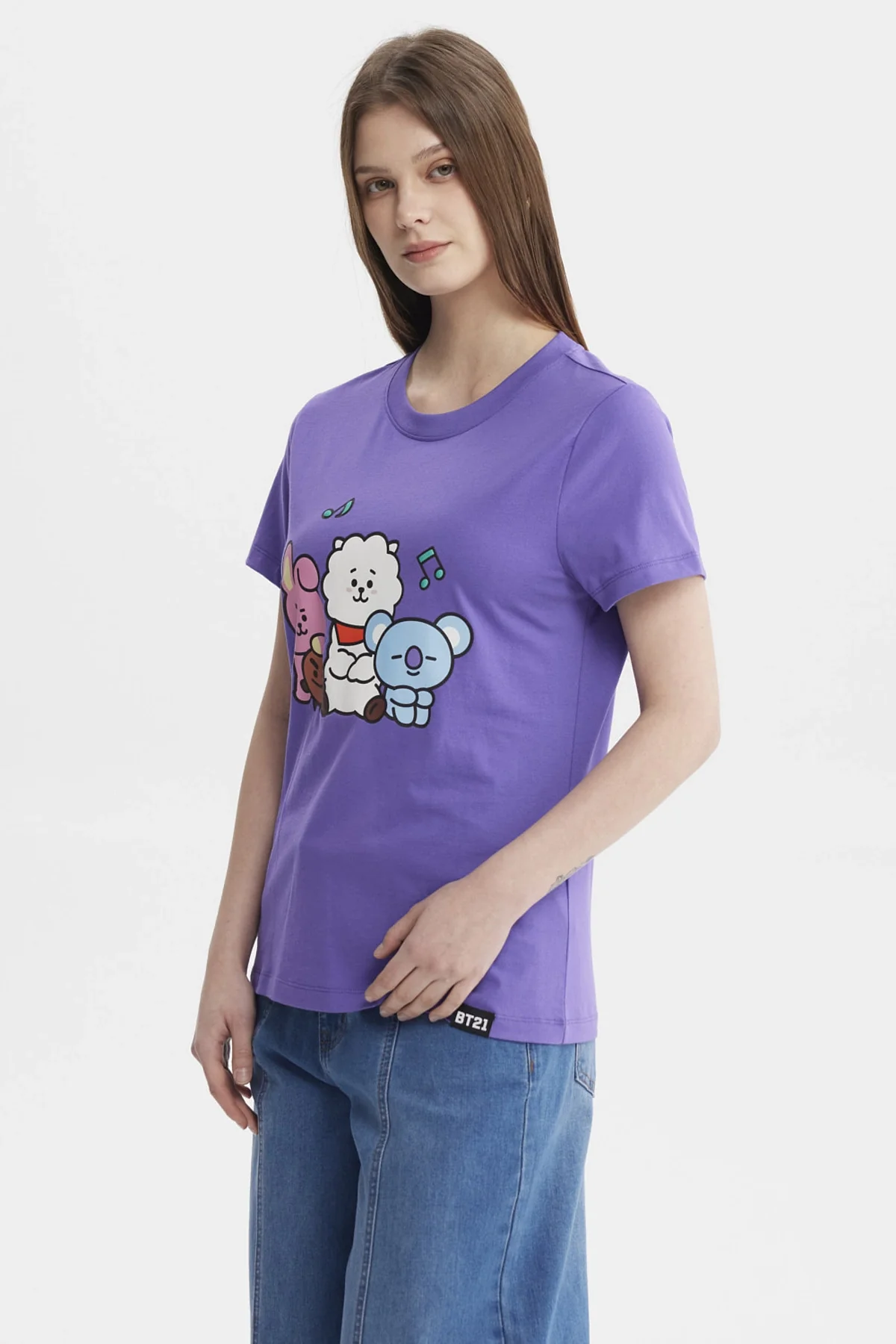Polera Mujer Juvenil Bt21 Violeta - Image 2