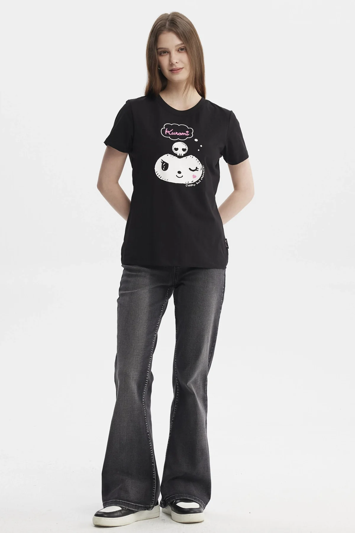 Polera Mujer Kuromi Negro - Image 4