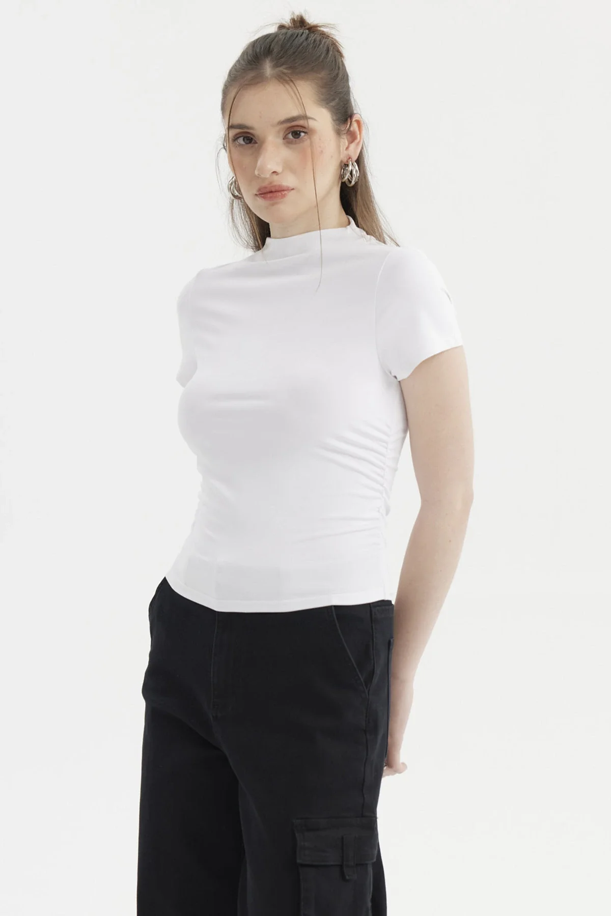 Polera Mujer Lisa Blanco - Image 2