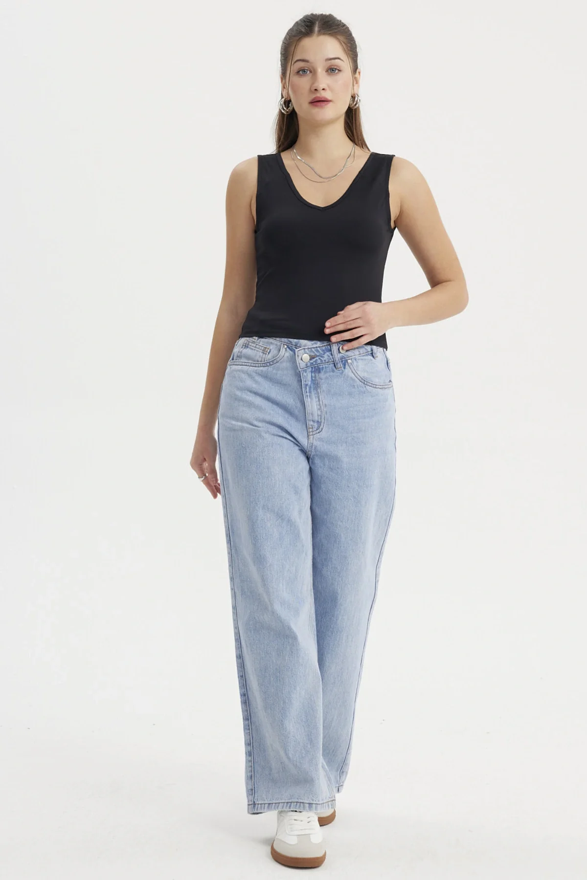 Polera Mujer Lisa Negro - Image 4