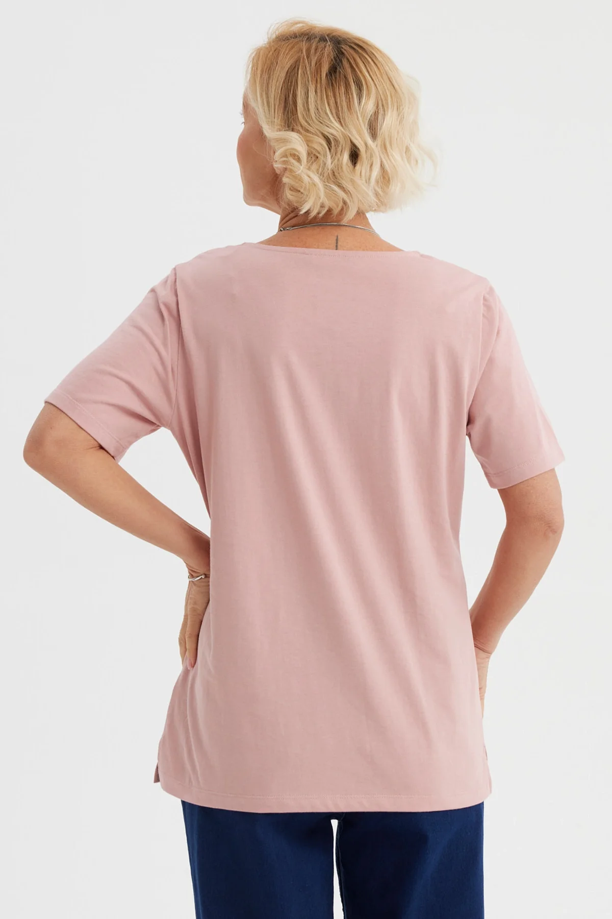 Polera Mujer Macramé Palo Rosa - Image 3
