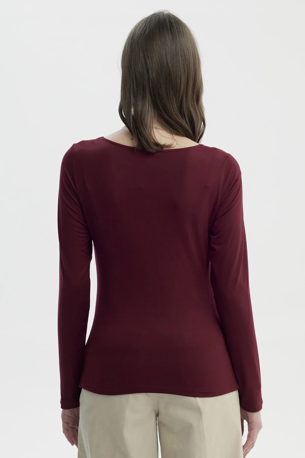 Polera Mujer Mujer Burdeo - Image 3