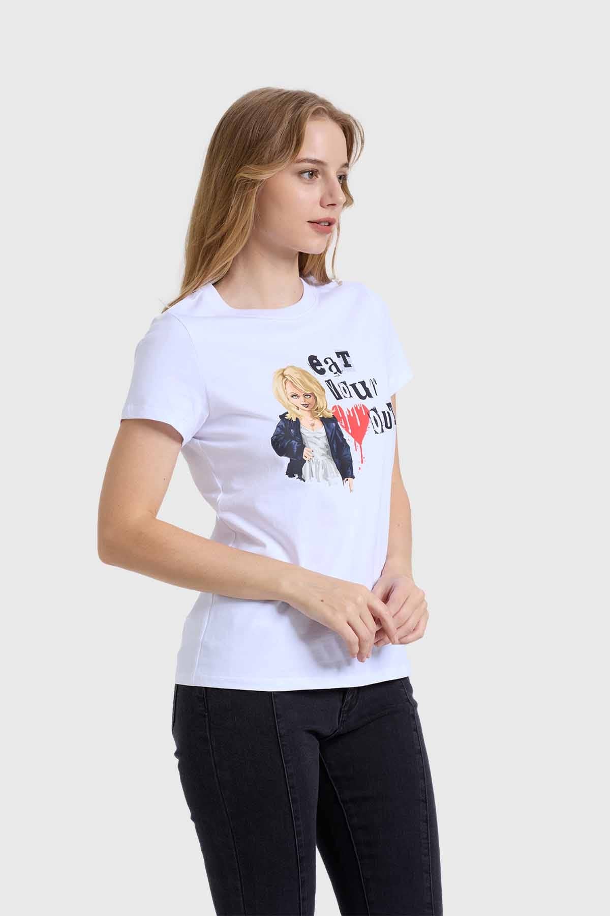 Polera Mujer Novia Chucky Blanco - Image 2