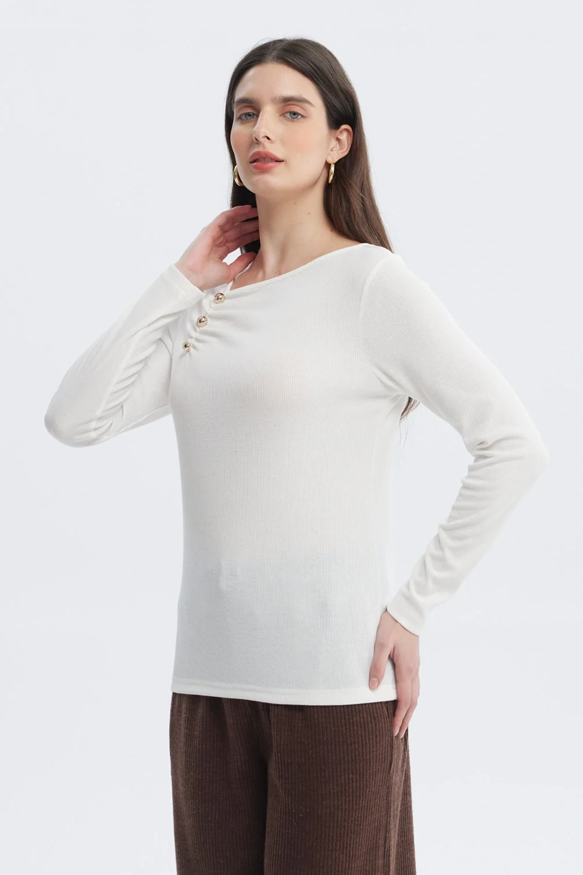 Polera Mujer Nueva Crudo - Image 3