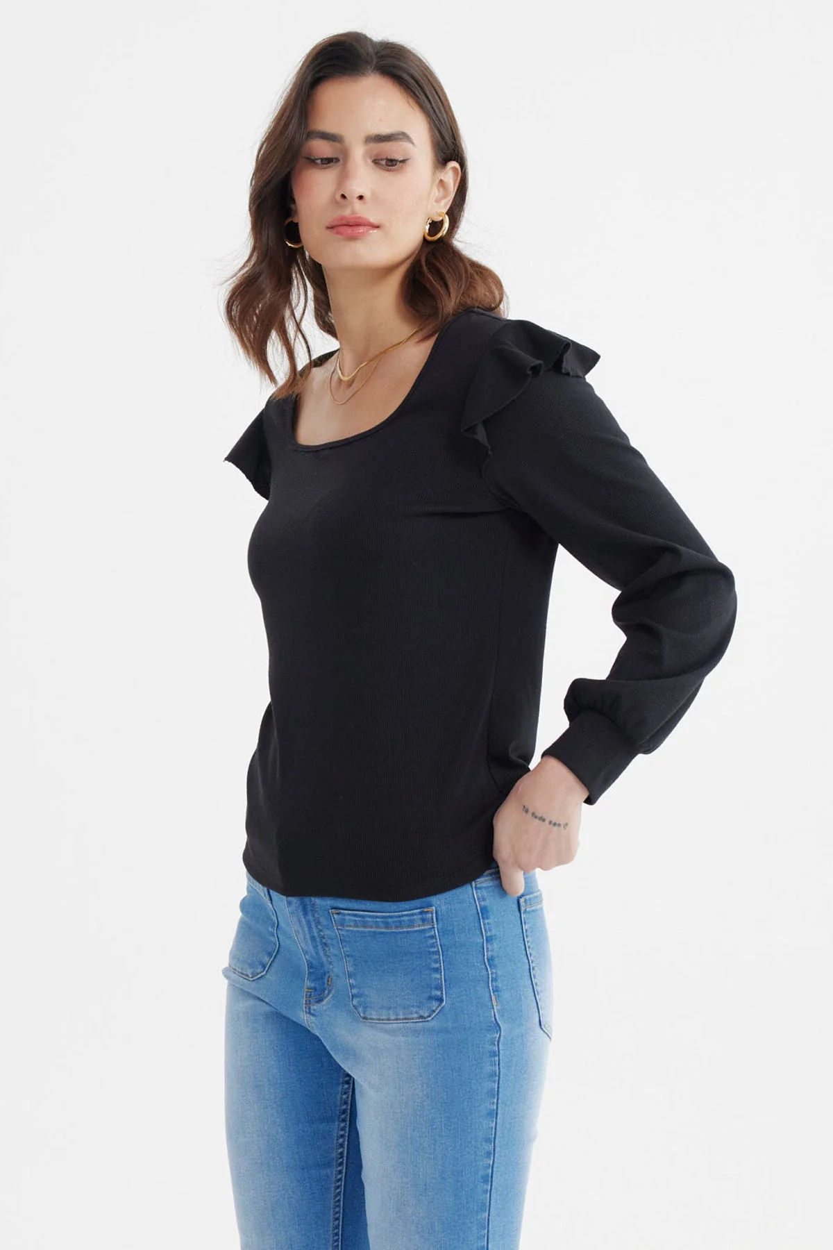 Polera Mujer Nueva Negro - Image 2