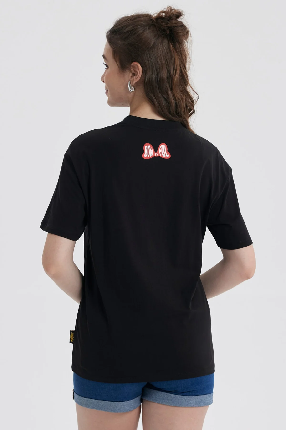 Polera Mujer Oversize Minnie Negro - Image 3