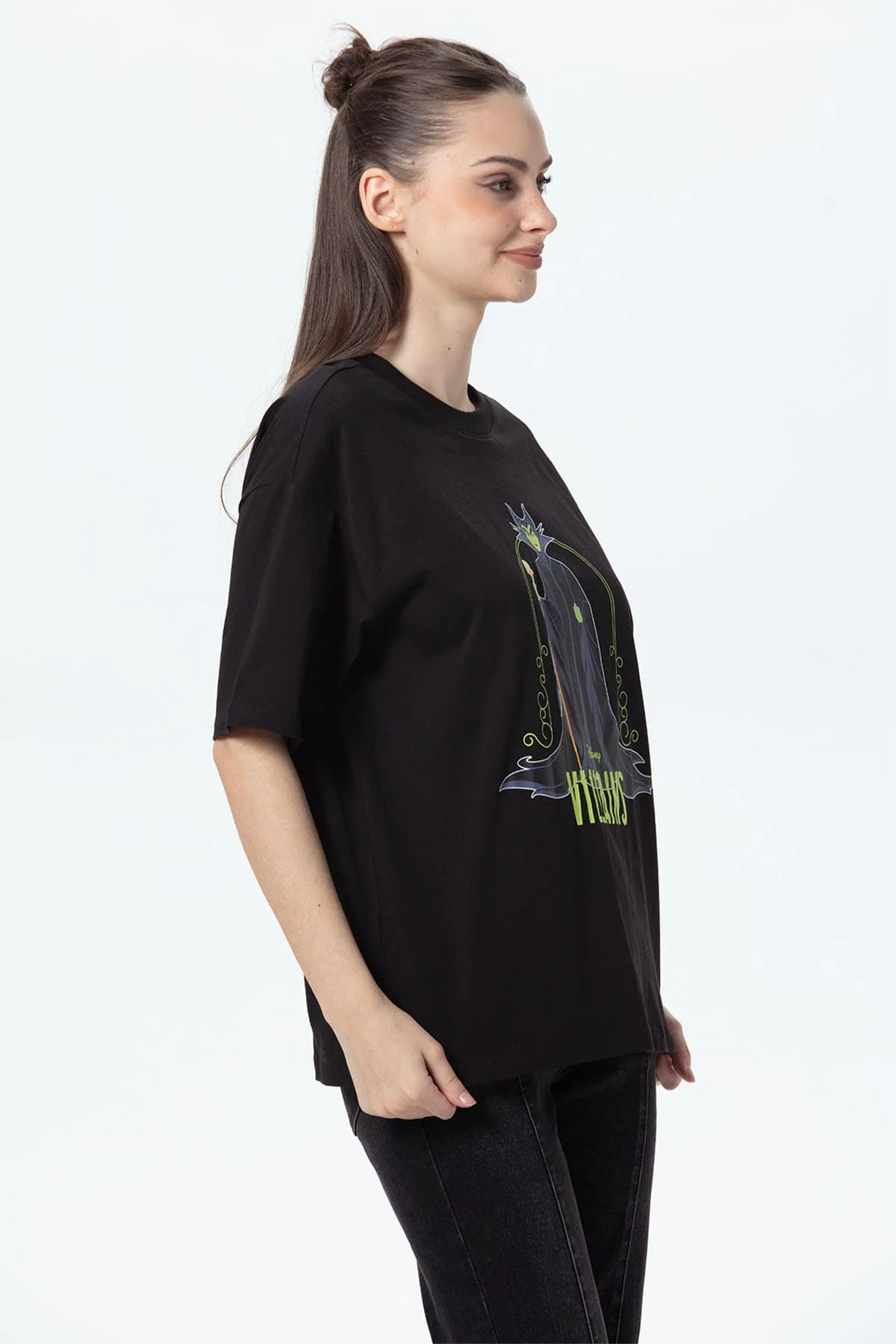 Polera Mujer Oversize Negro - Image 2