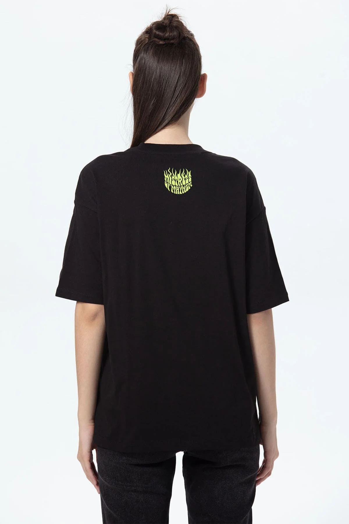 Polera Mujer Oversize Negro - Image 3
