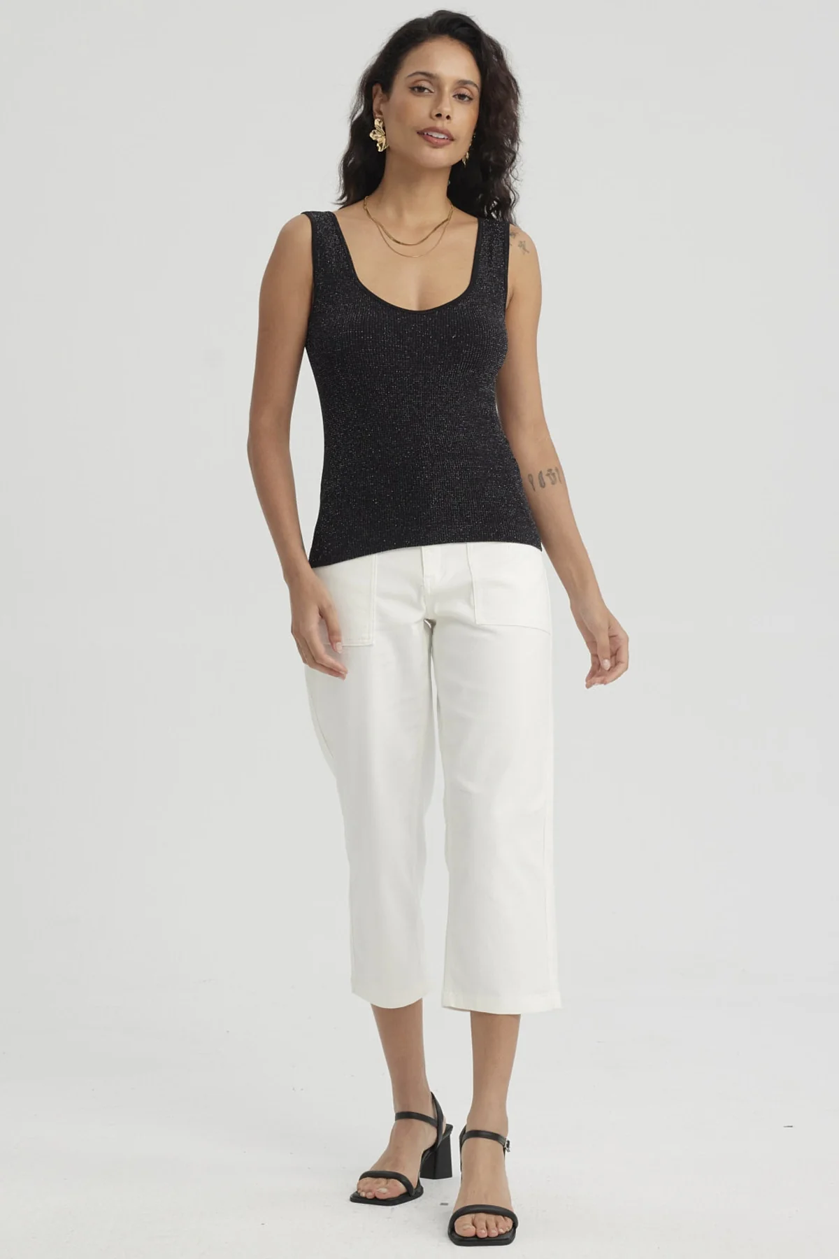 Polera Mujer Pabilo Seamless Negro - Image 4