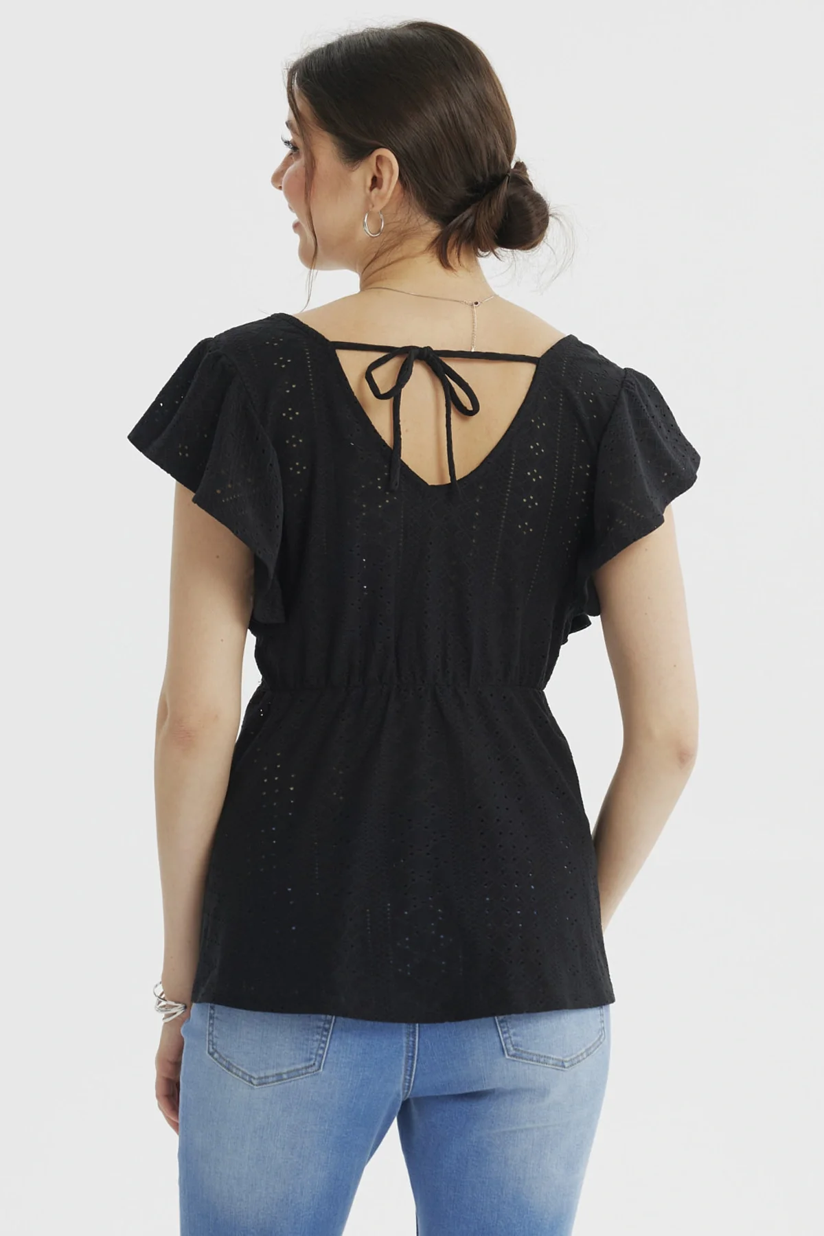 Polera Mujer Pata Botón Negro - Image 4