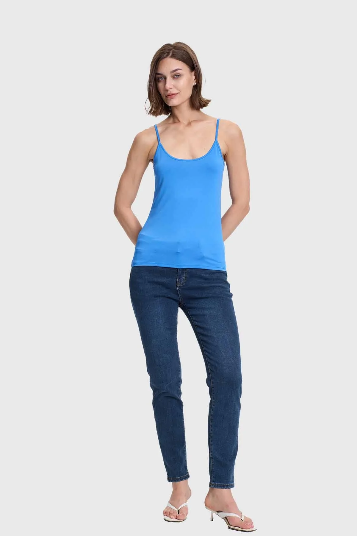Polera Mujer Peto Pabilo Azul - Image 4