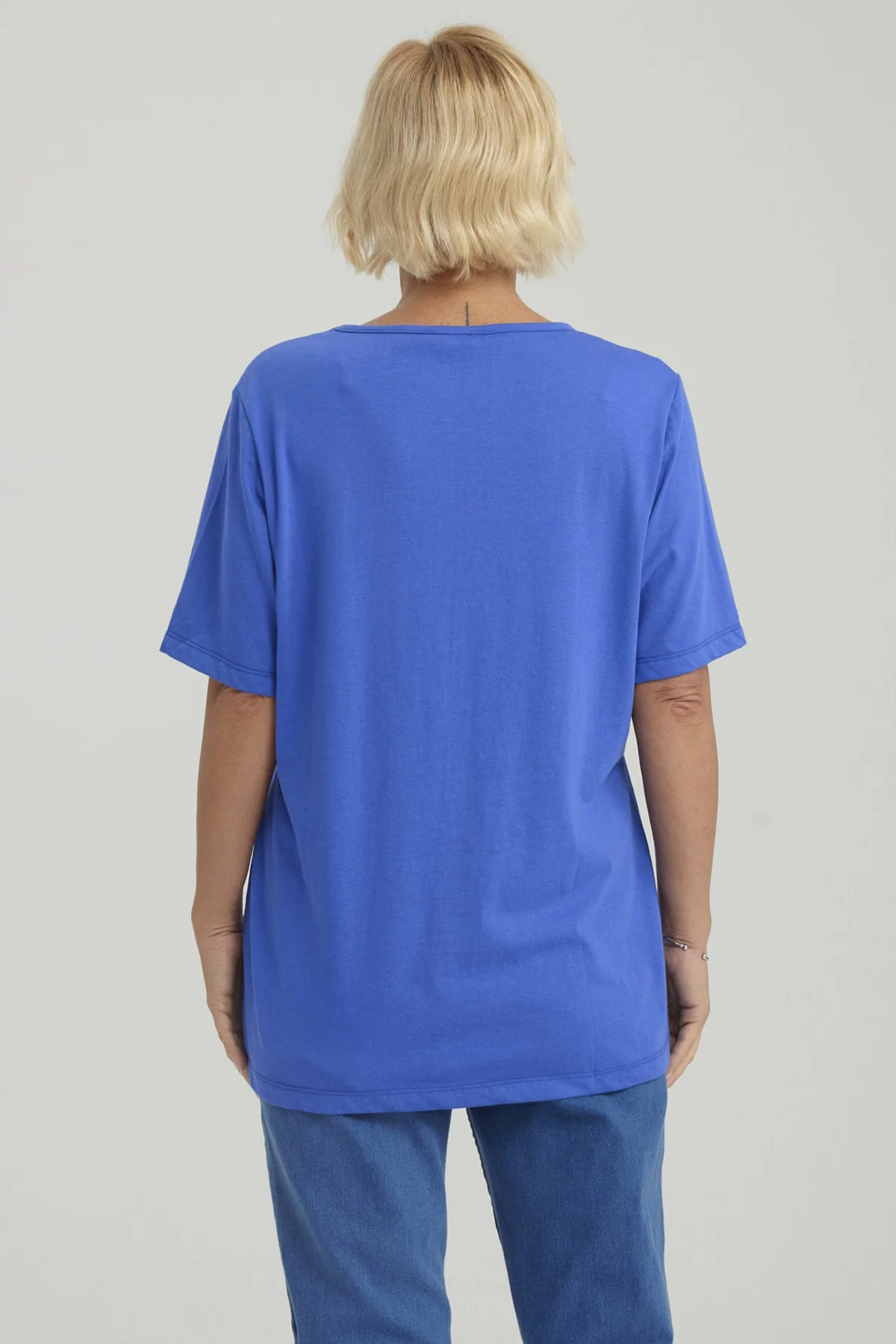Polera Mujer Print Azulino - Image 3