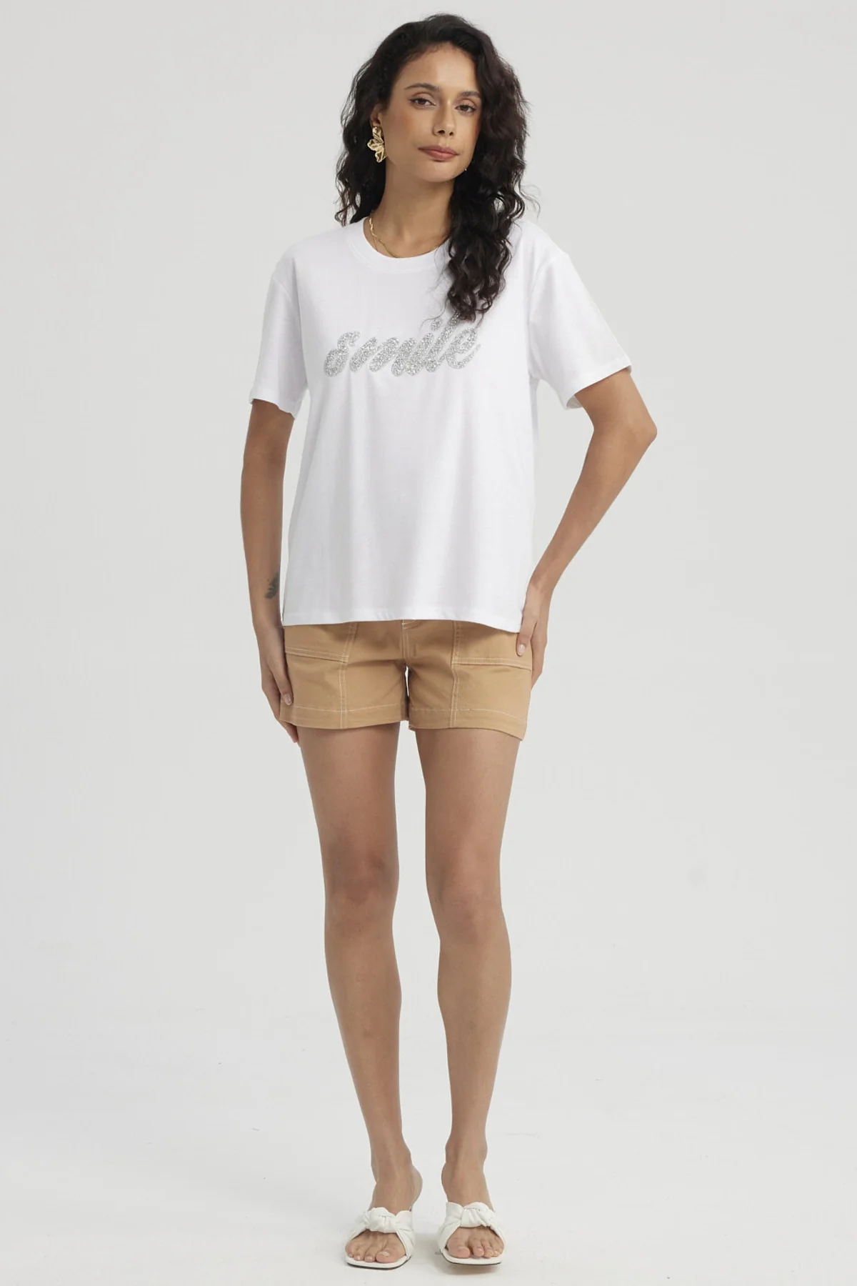 Polera Mujer Print Con Aplicación Blanco - Image 4