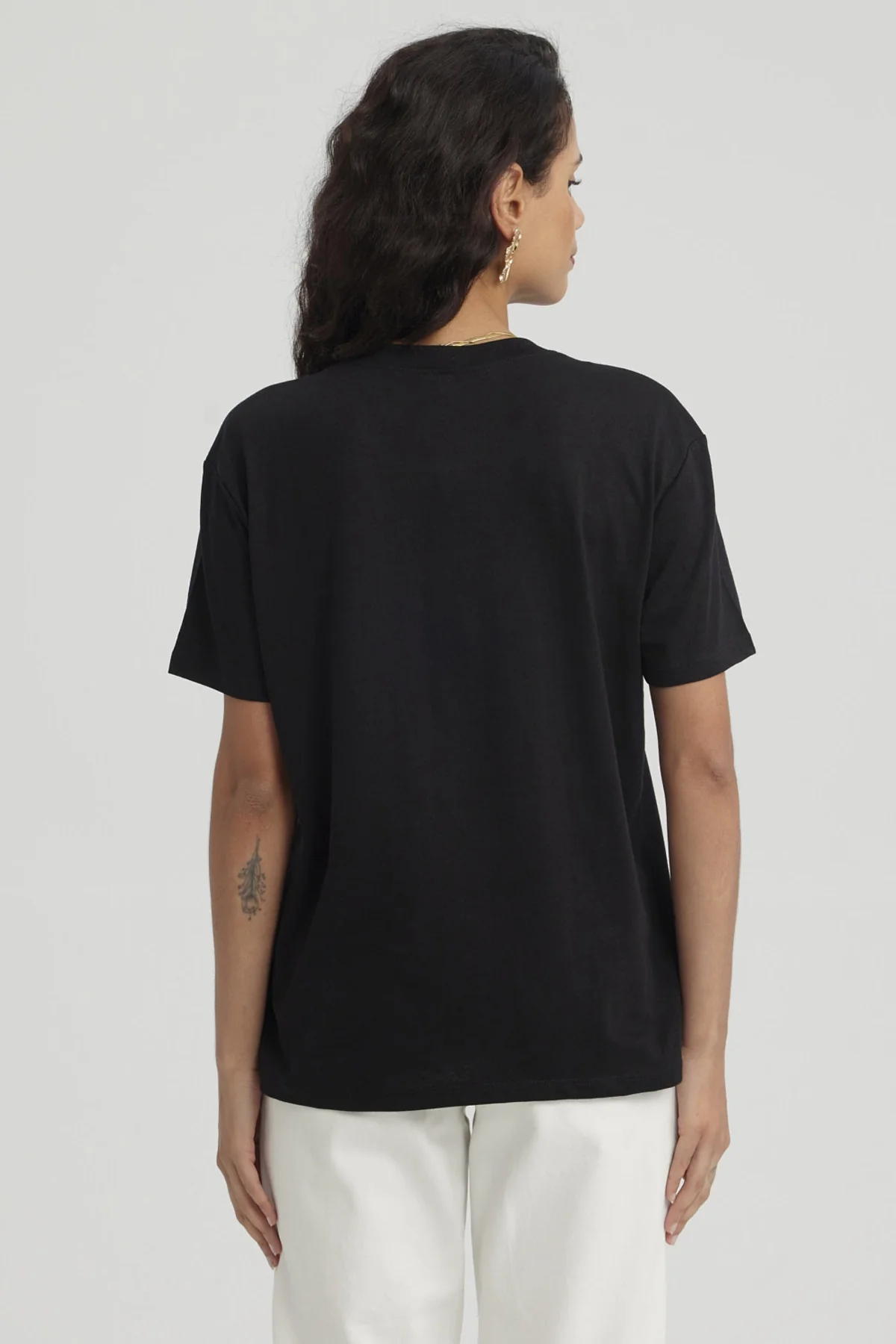 Polera Mujer Print Con Aplicación Negro - Image 3