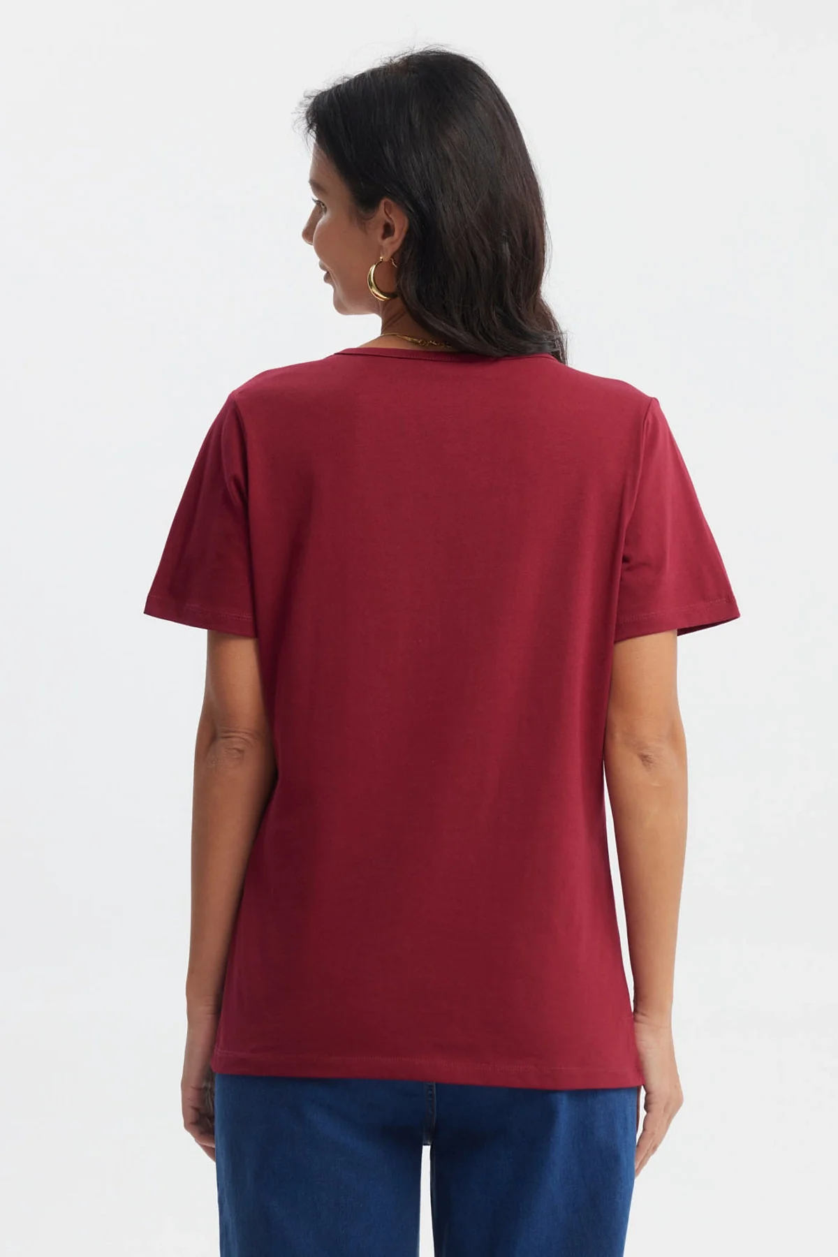 Polera Mujer Print Posicional Rojo - Image 3