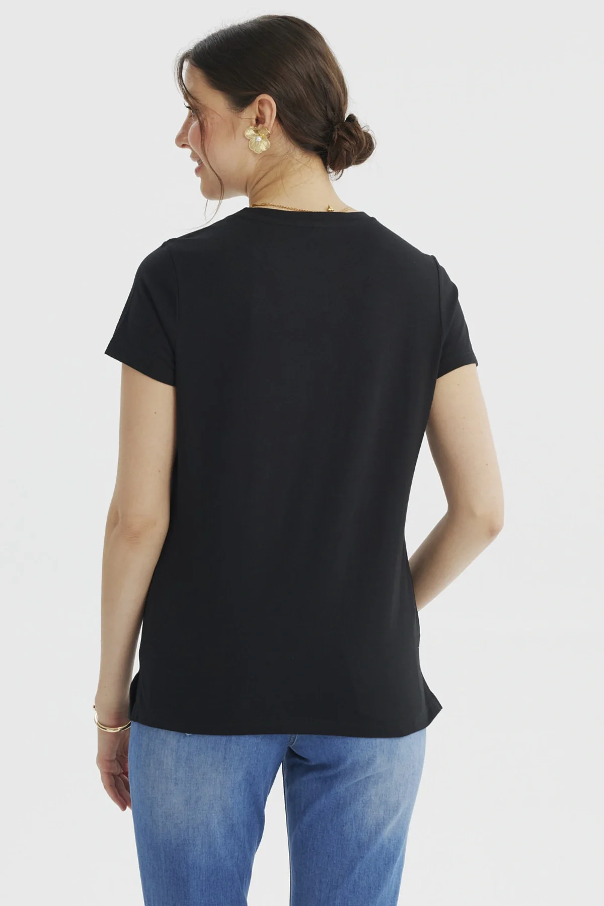 Polera Mujer Print Posiiconal Negro - Image 3