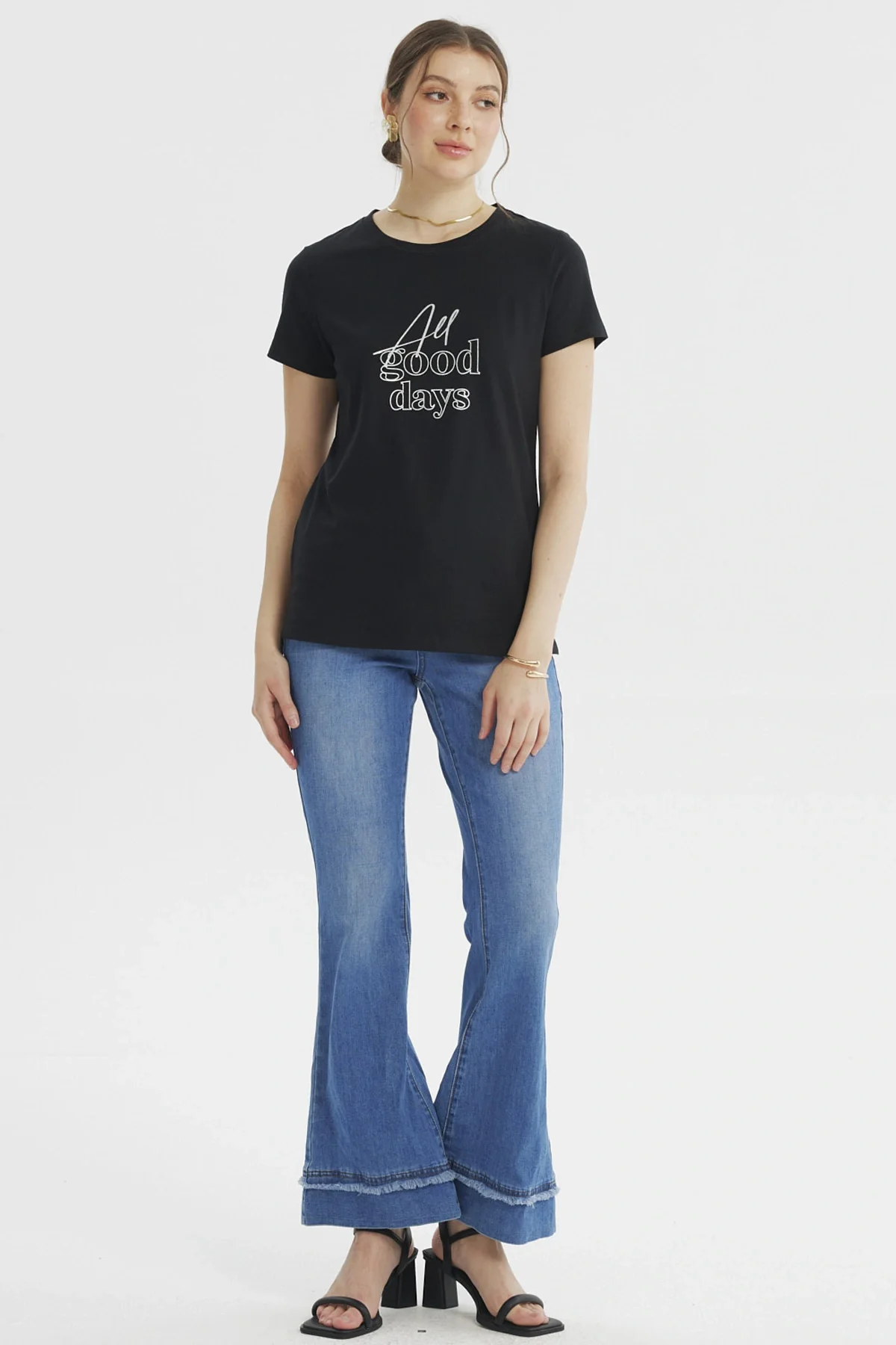 Polera Mujer Print Posiiconal Negro - Image 4