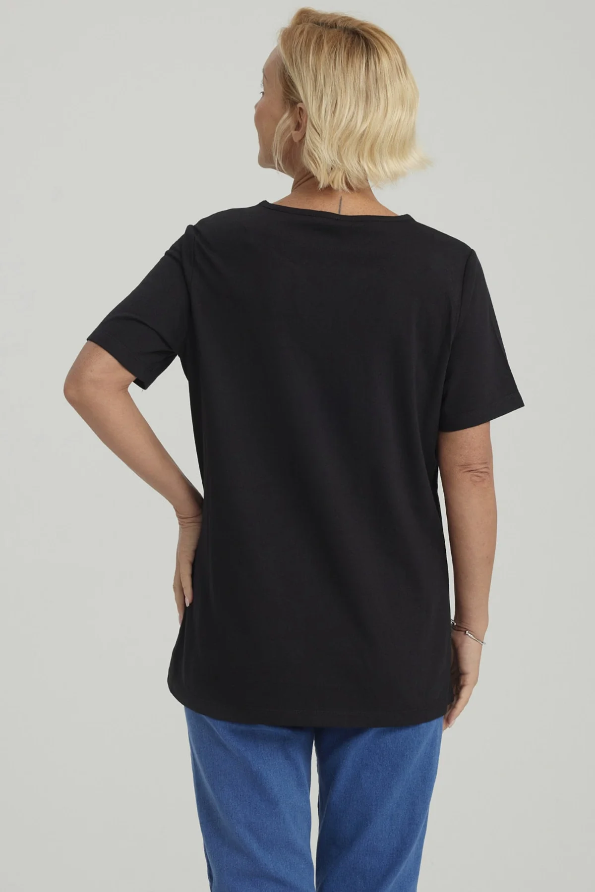Polera Mujer Rapport Negro - Image 3