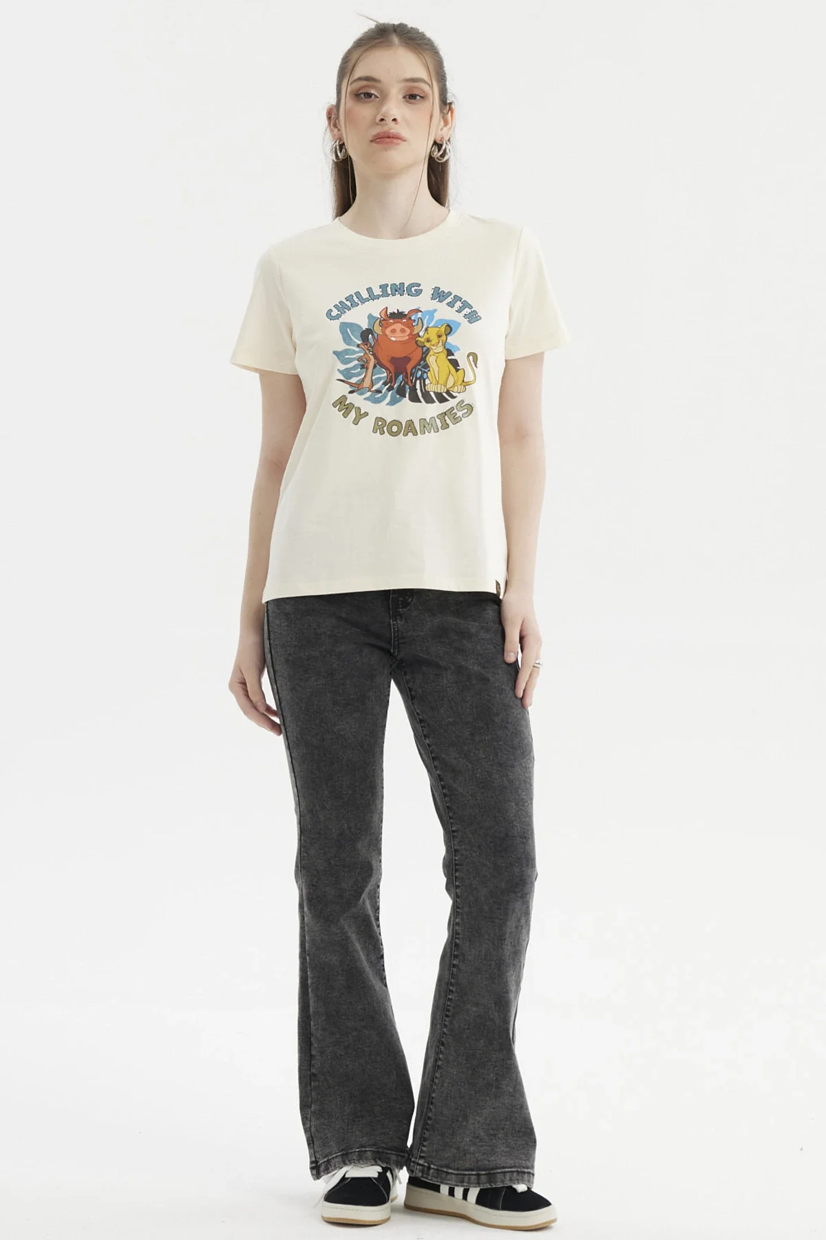 Polera Mujer Rey León Beige - Image 4