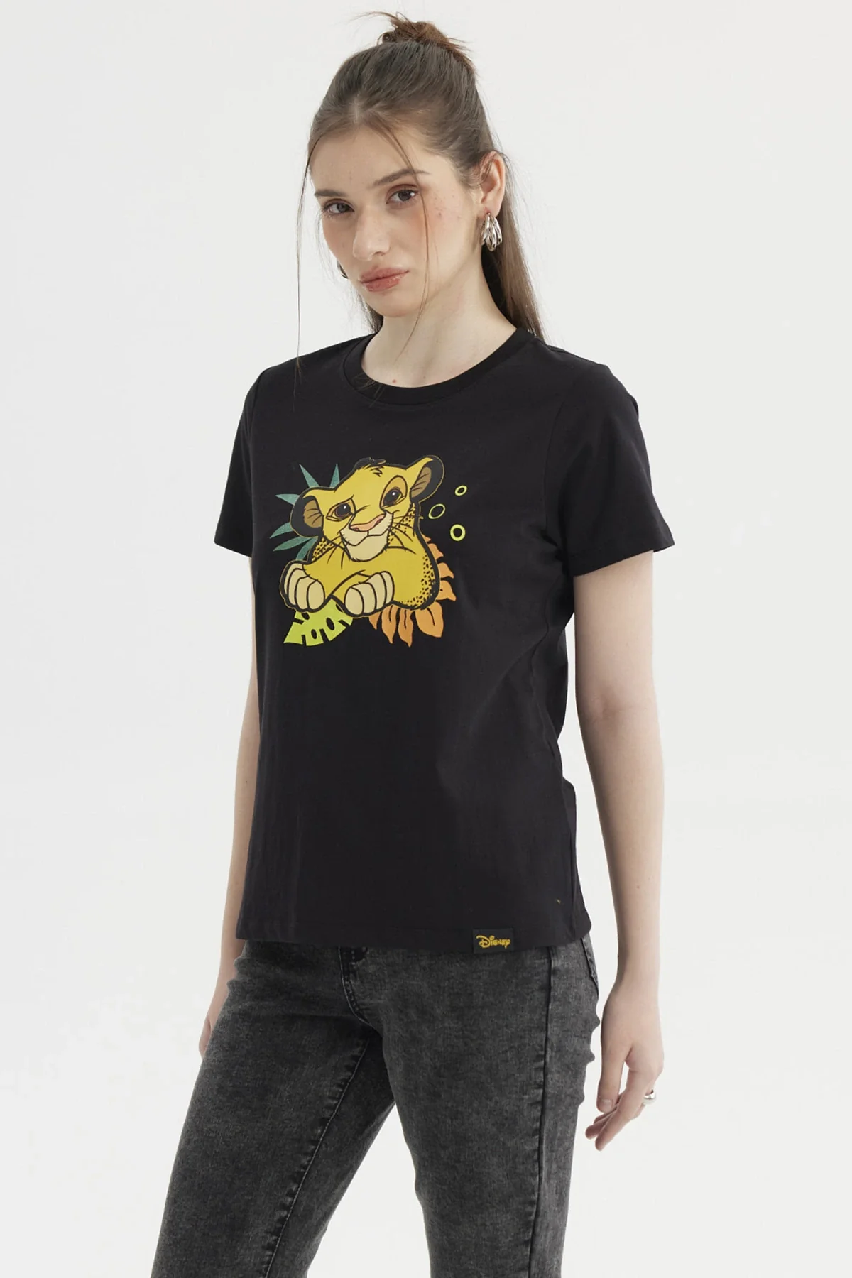 Polera Mujer Rey León Negro - Image 2