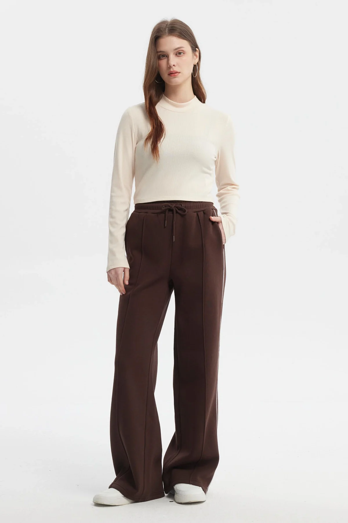 Polera Mujer Rib Crema - Image 4