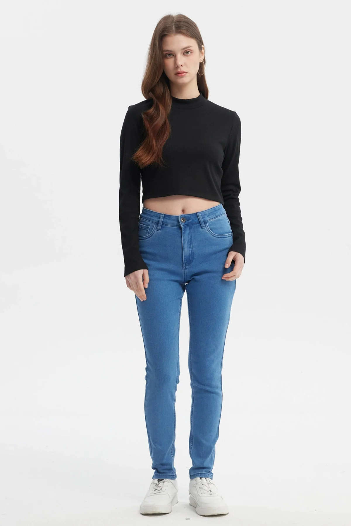 Polera Mujer Rib Negro - Image 4