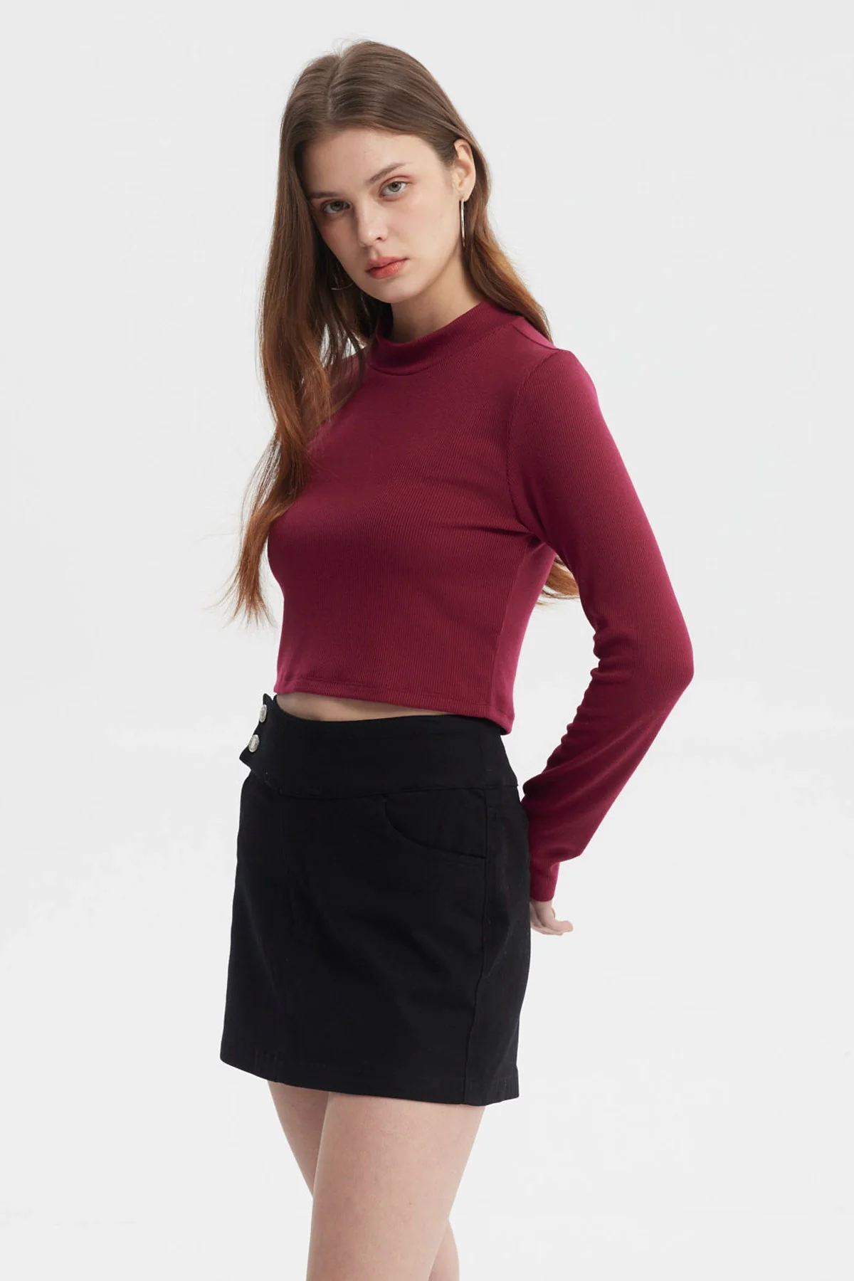 Polera Mujer Rib Rojo - Image 2
