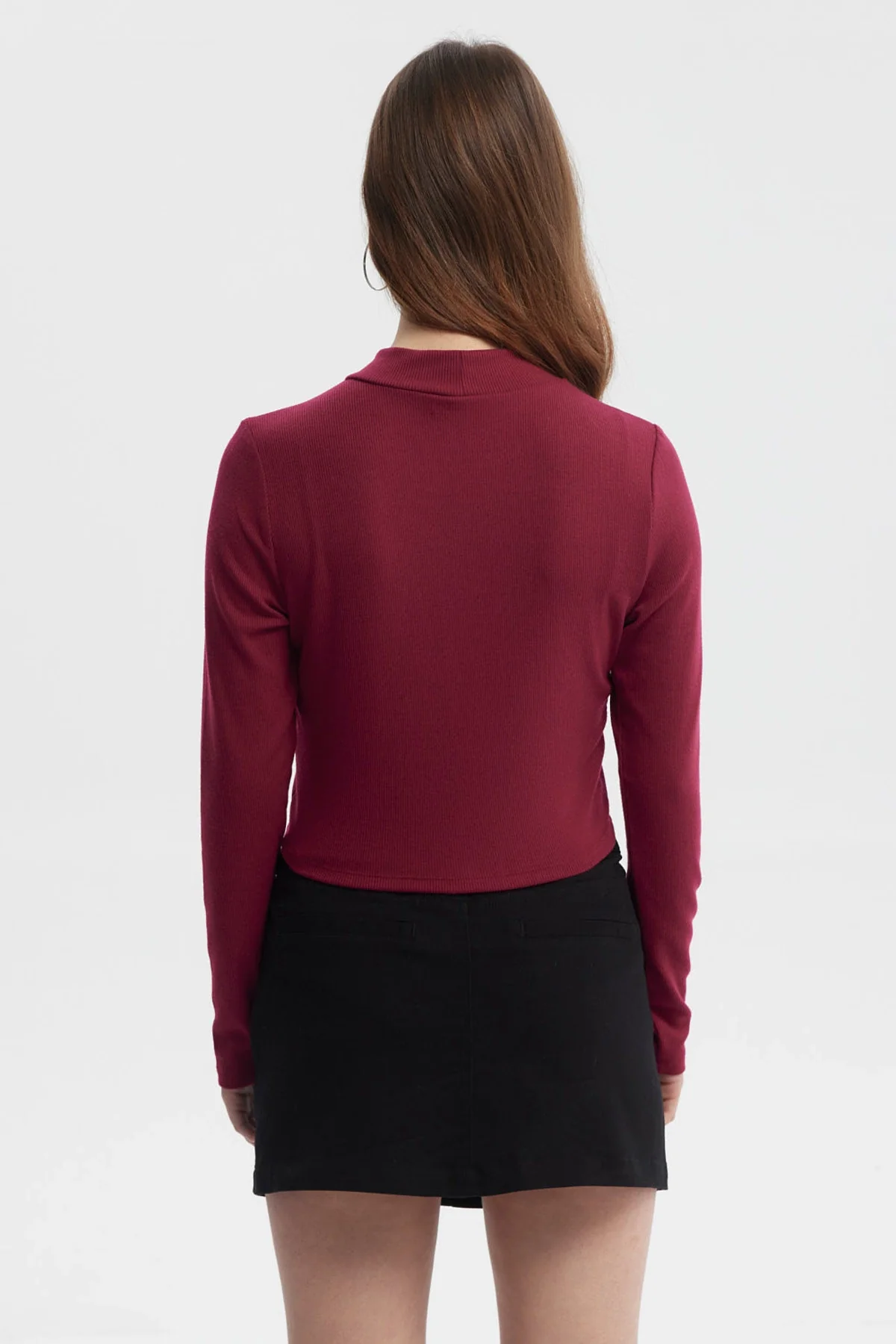 Polera Mujer Rib Rojo - Image 3