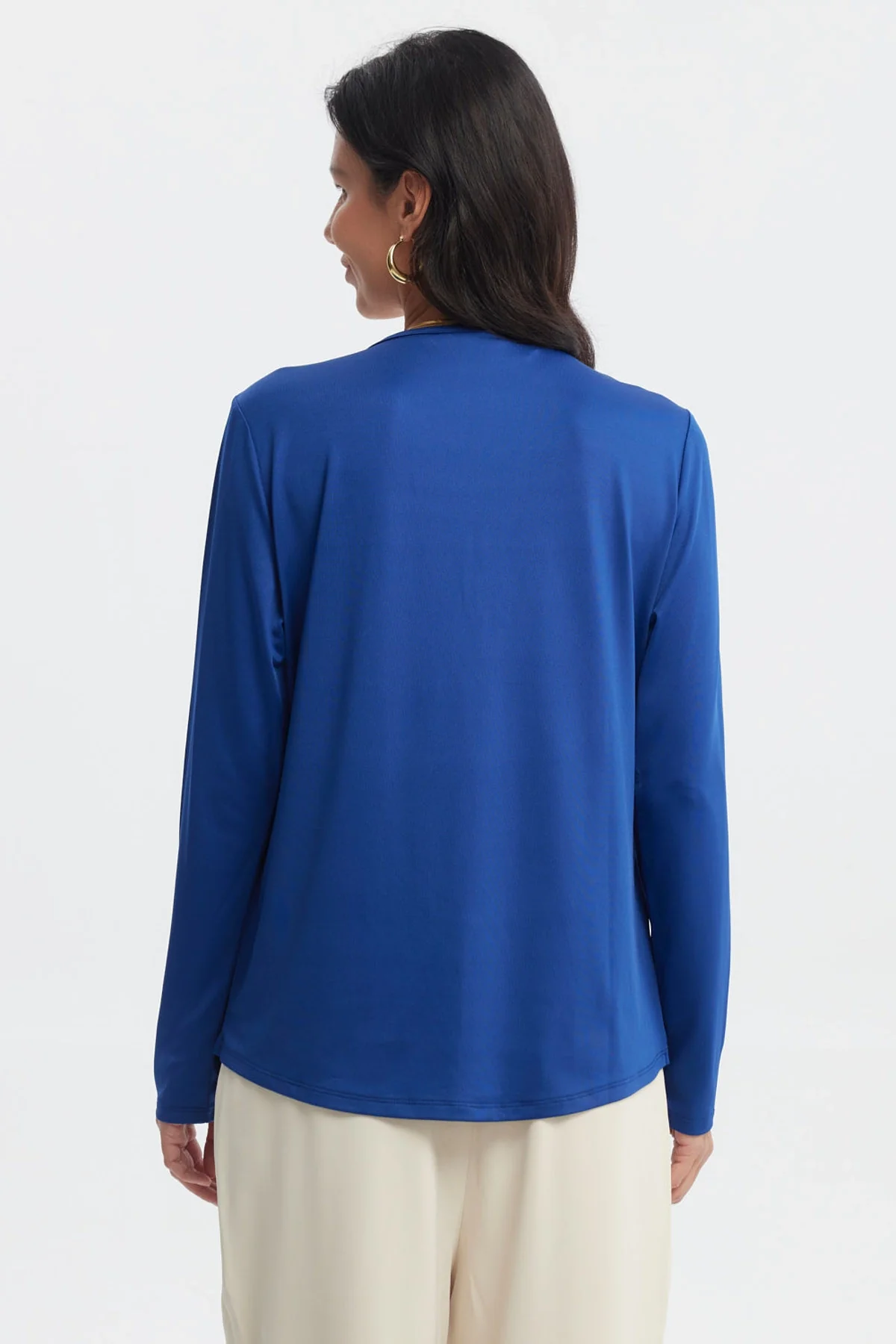 Polera Mujer Slim Azul - Image 3