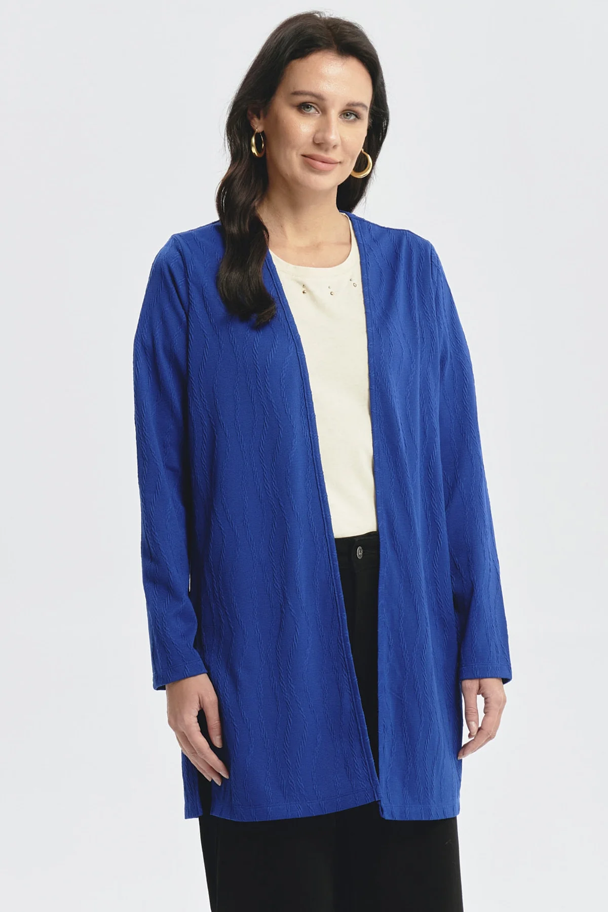 Polera Mujer Slim Azul - Image 2