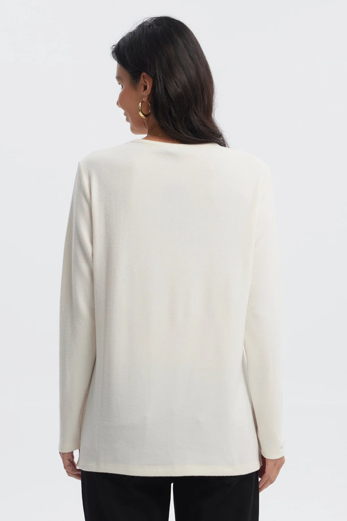 Polera Mujer Slim Crema - Image 3