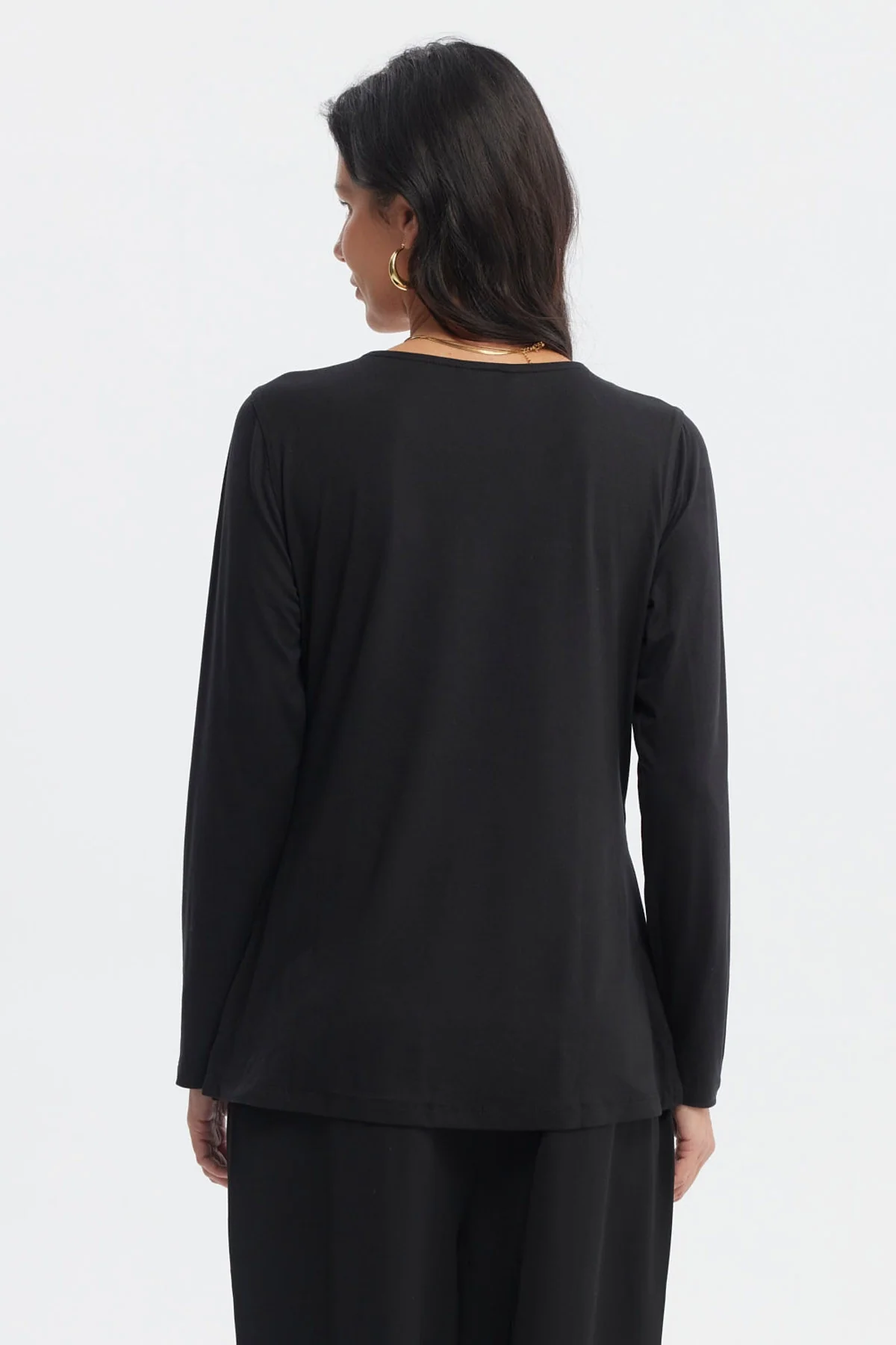 Polera Mujer Slim Negro - Image 3
