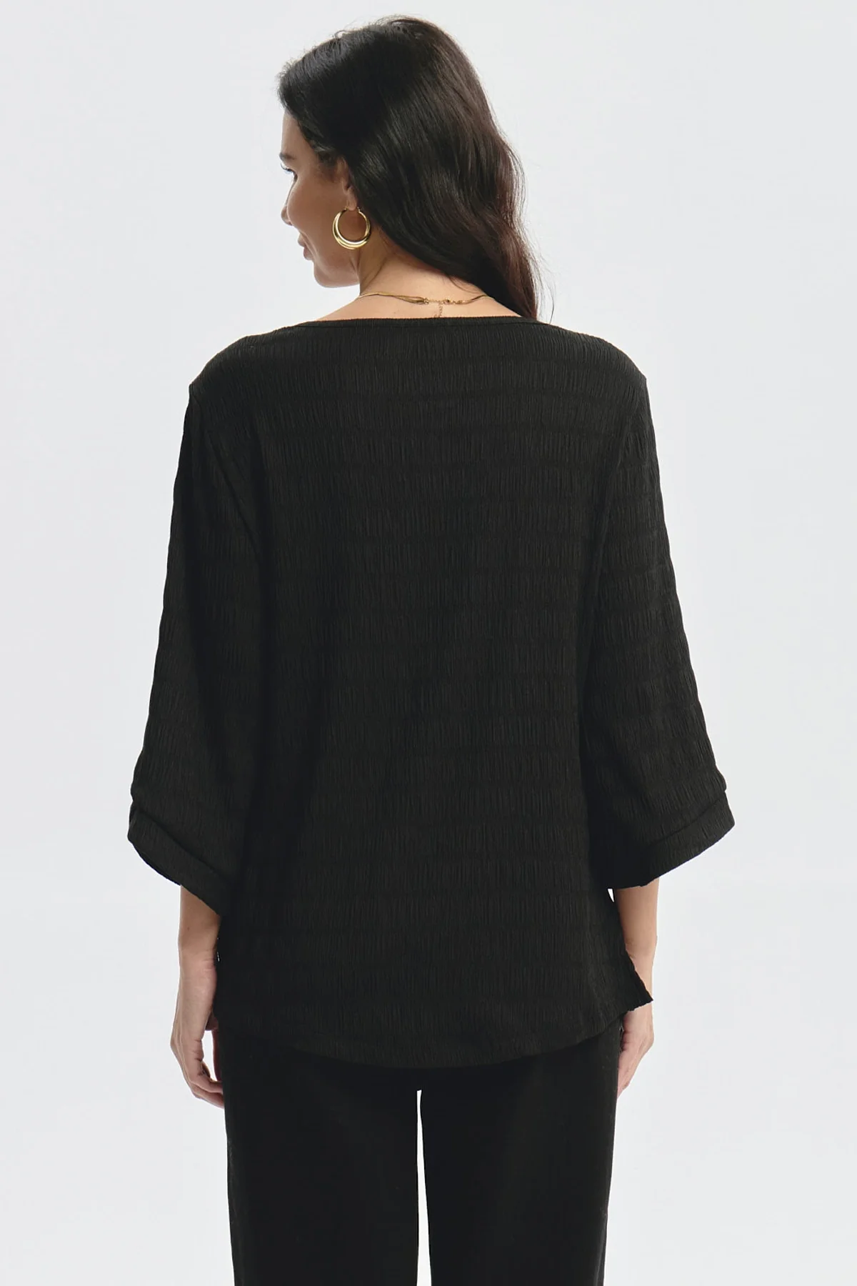 Polera Mujer Slim Negro - Image 3