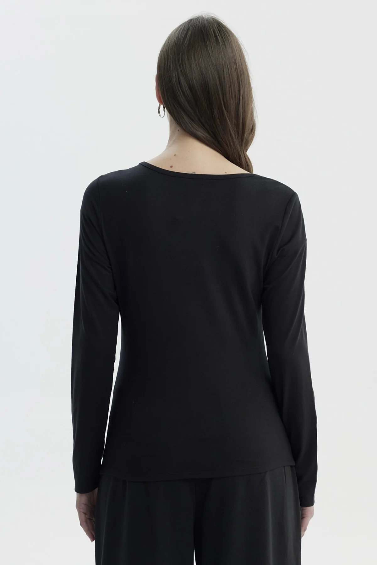 Polera Mujer Slim Negro - Image 3
