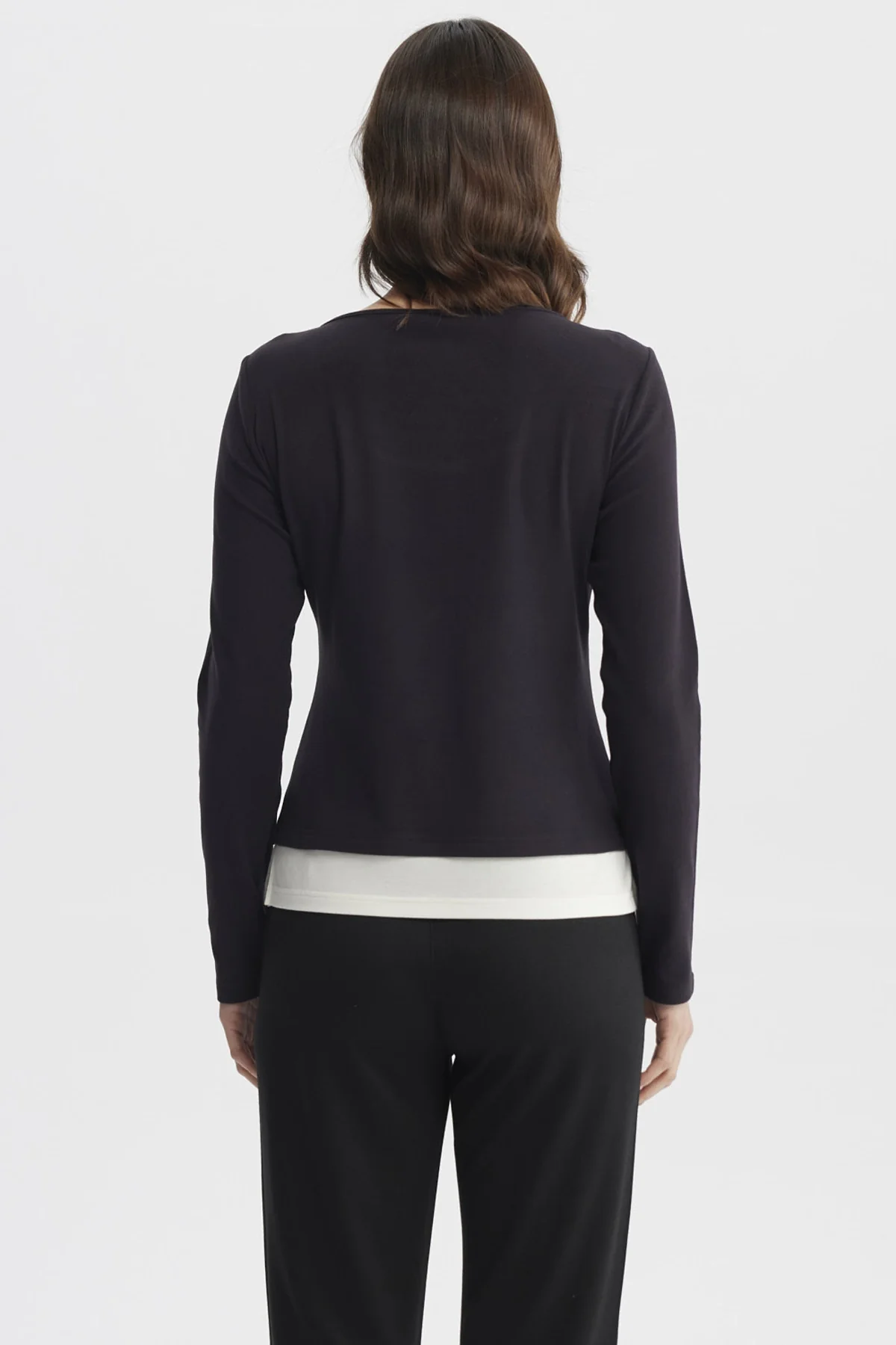 Polera Mujer Slim Negro - Image 3