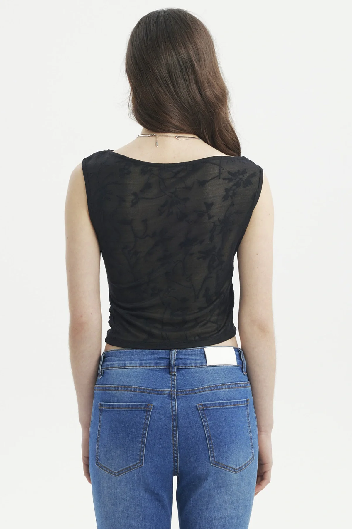 Polera Mujer Textura Negro - Image 3