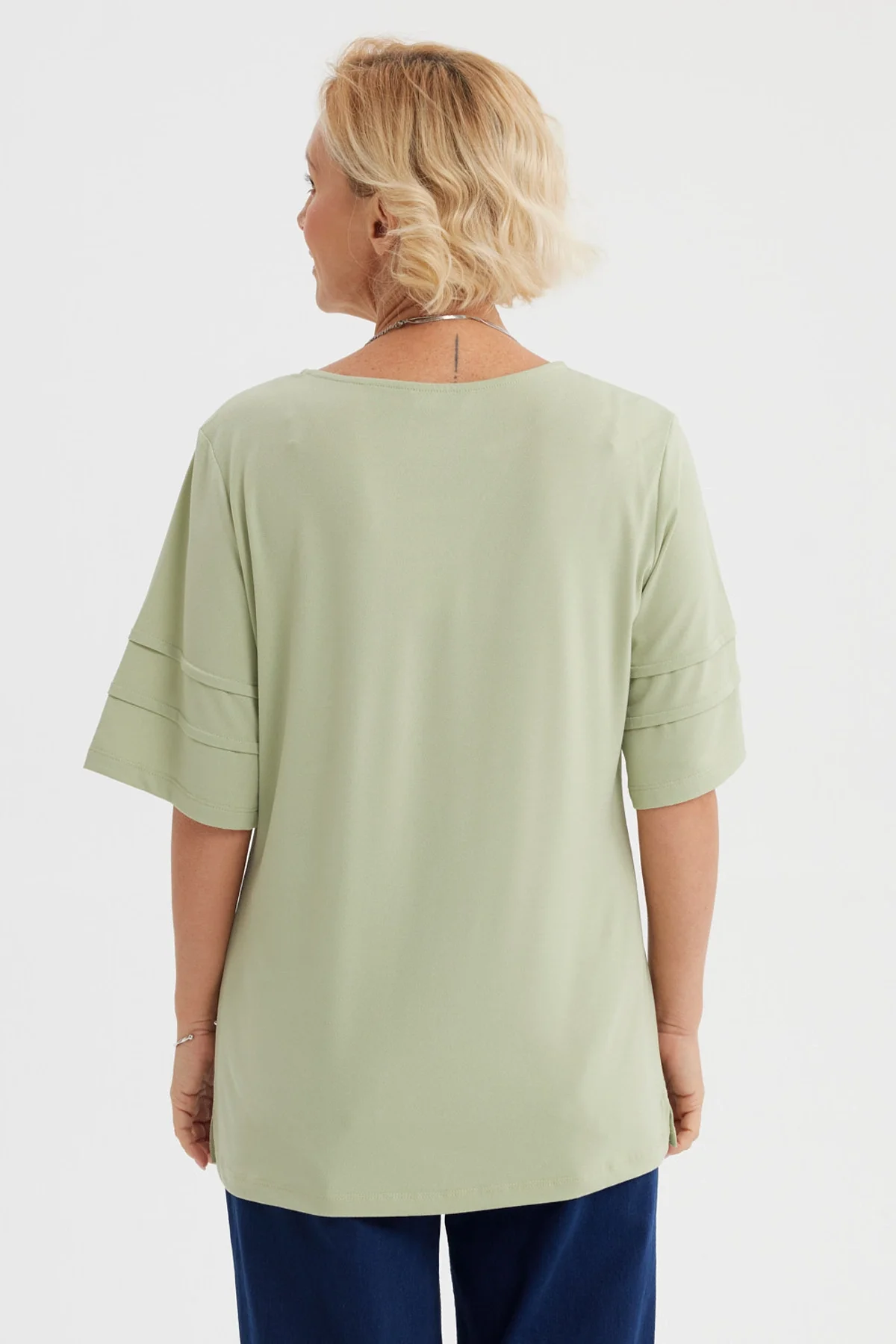 Polera Mujer Textura Verde Claro - Image 3