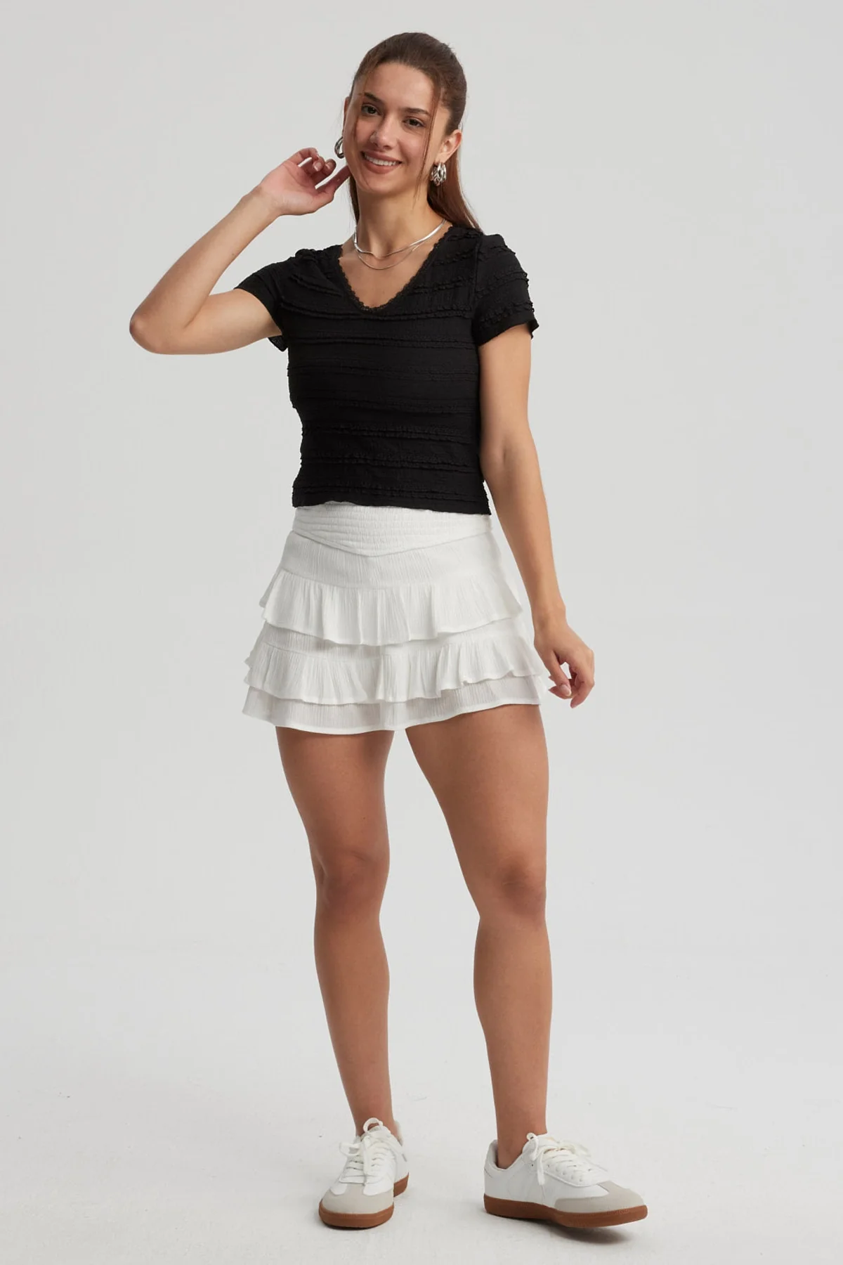 Polera Mujer Texturas Negro - Image 4