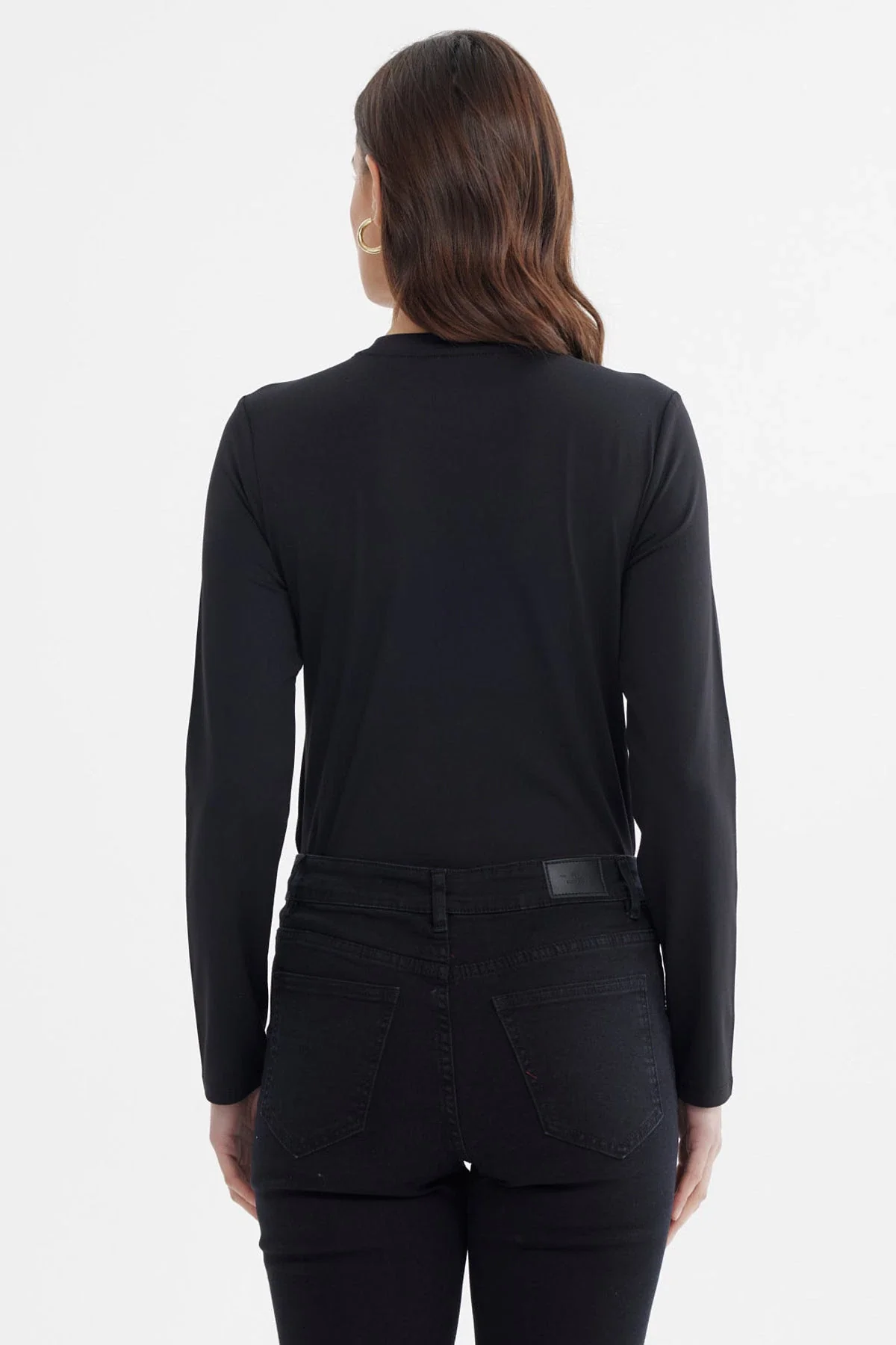 Polera Mujer Wide Leg Negro - Image 3