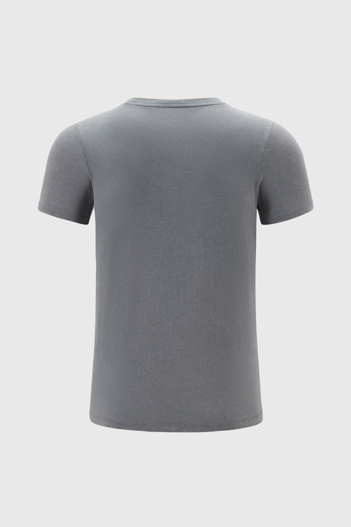 Polera Niño Acid Wash Print Gris - Image 2