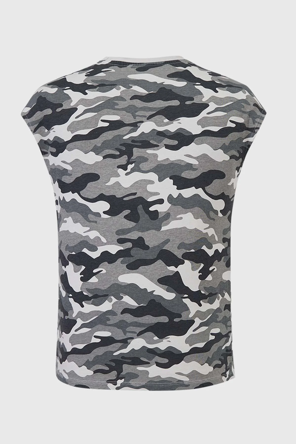 Polera Niño Lavado Militar Gris - Image 2