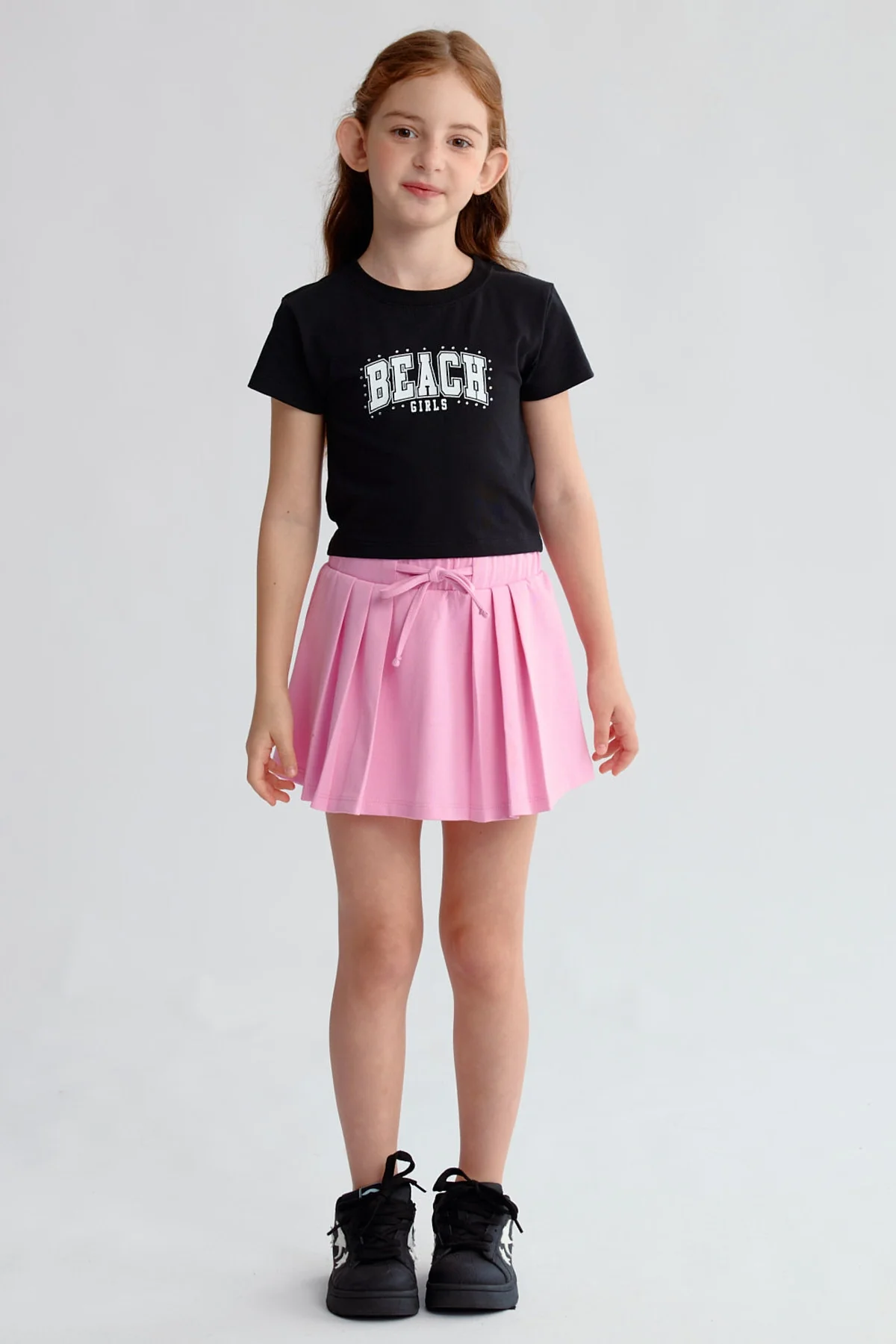 Polera Niña Aplicación Negro - Image 4