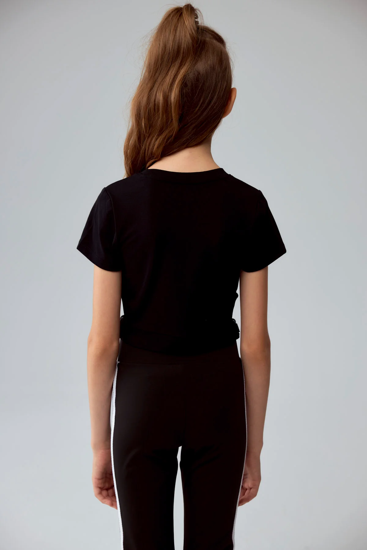 Polera Niña Argolla Costado Negro - Image 3