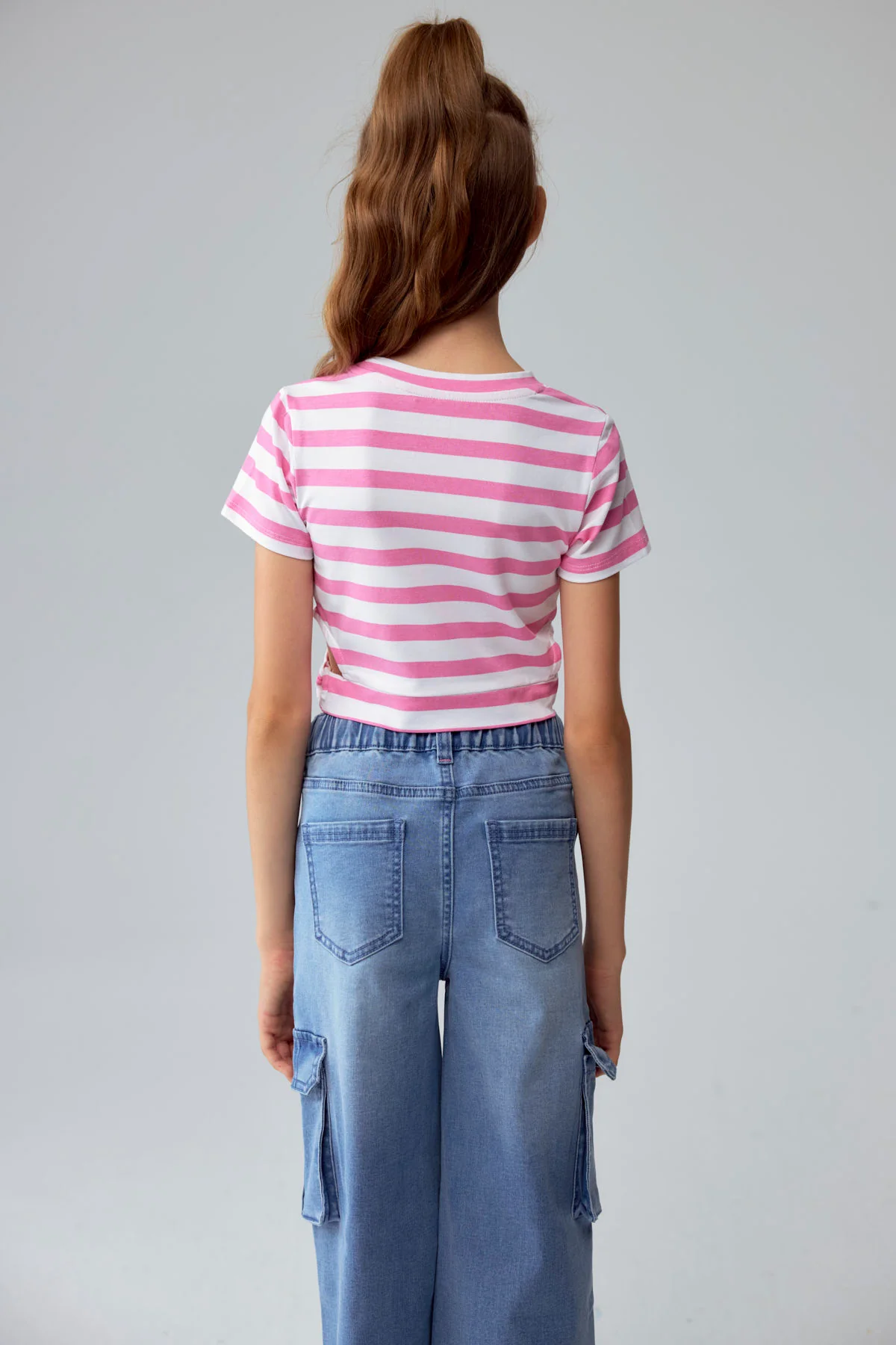 Polera Niña Argolla Costado Rosado - Image 3