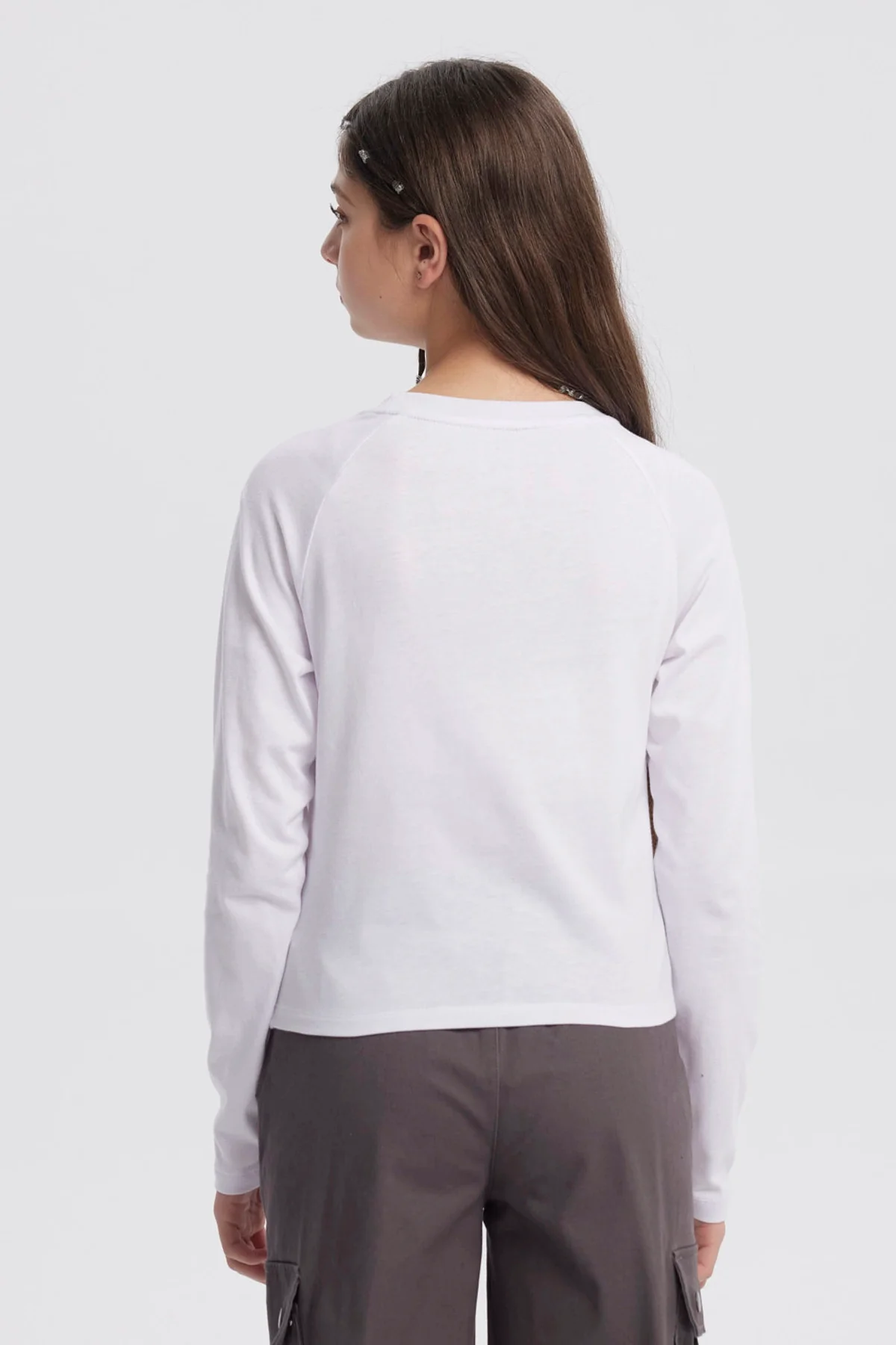 Polera Niña Argollas Crudo - Image 3
