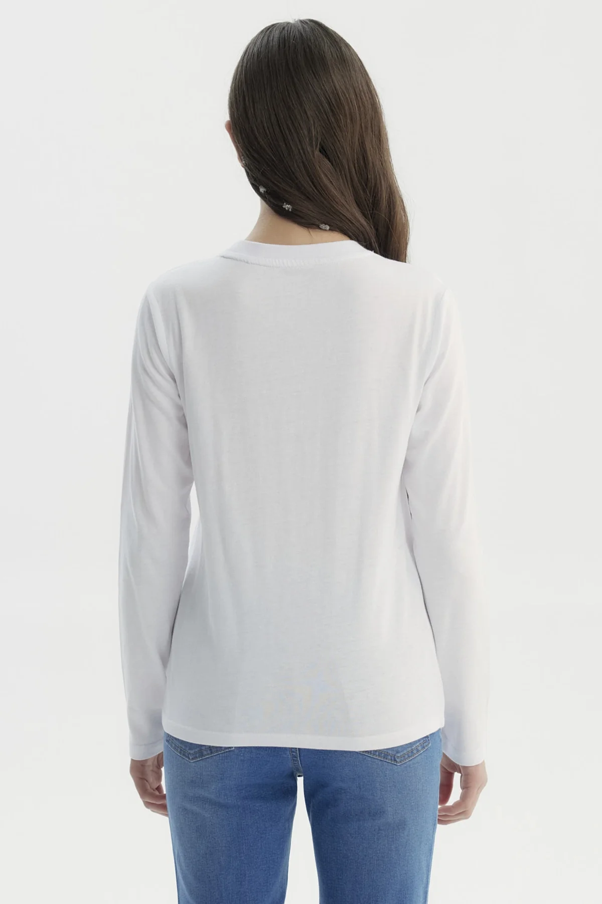 Polera Niña Básica Teen Blanco - Image 3